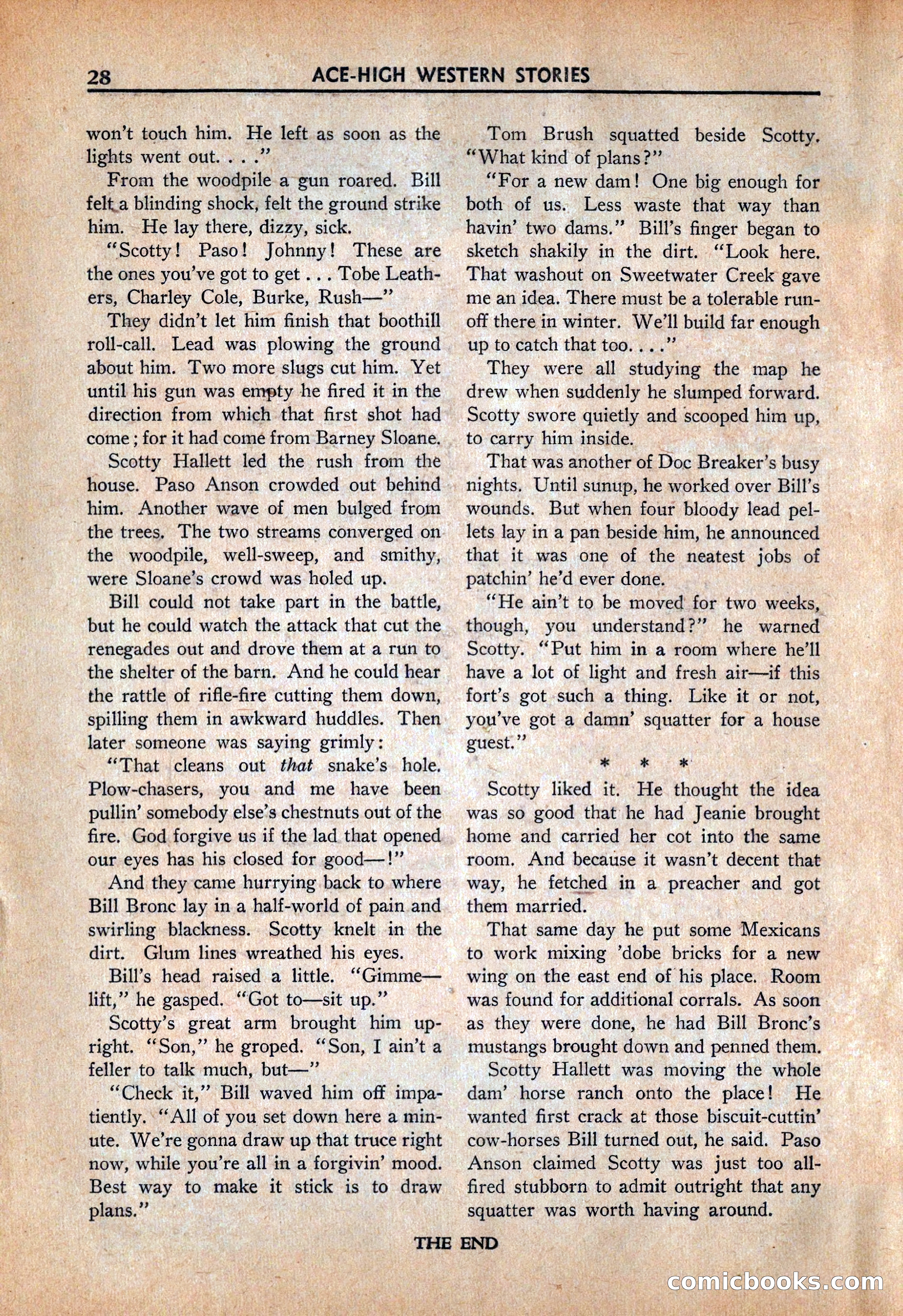 Ace High Western Magazine, March 1941 — page 30 of 116