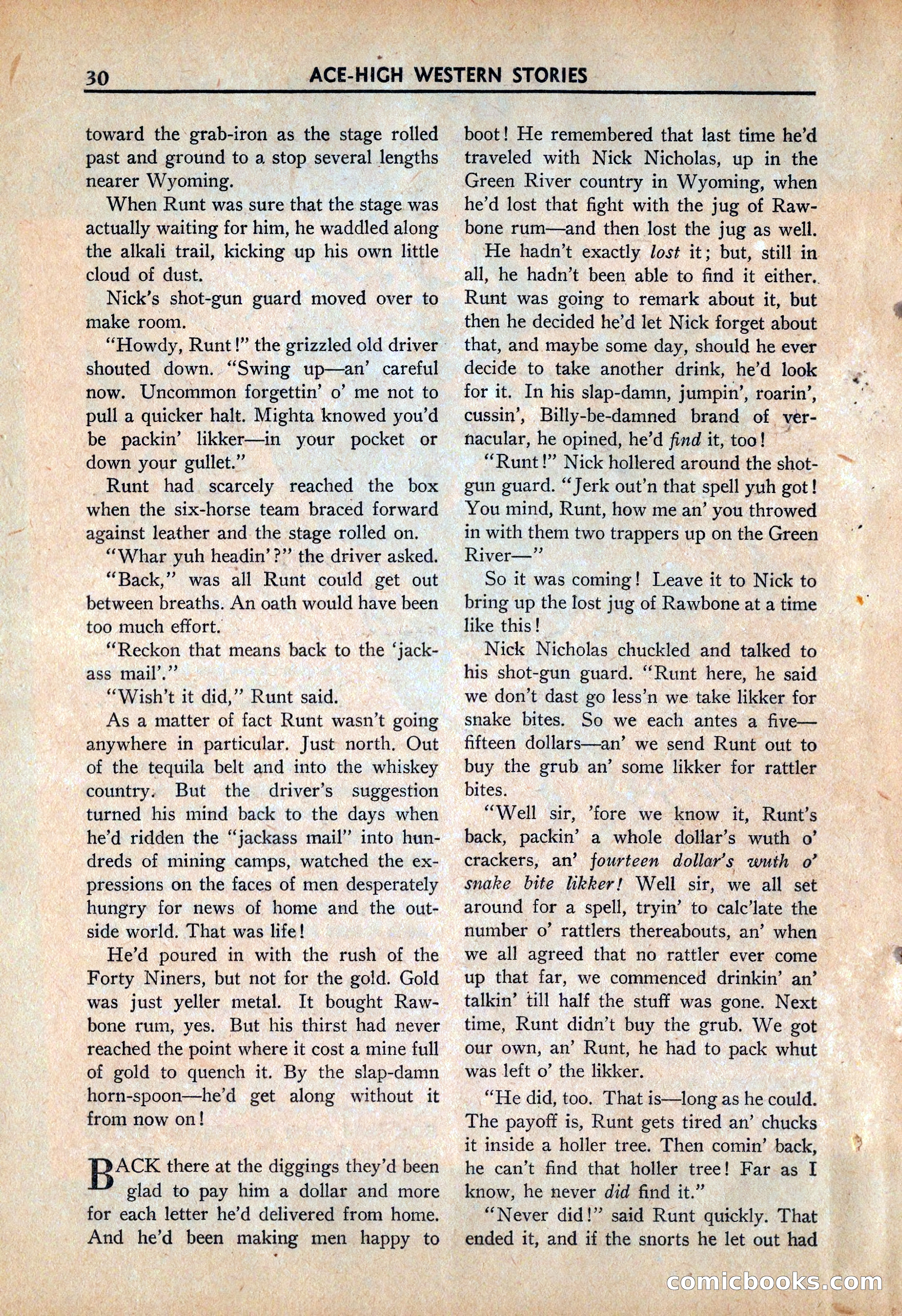 Ace High Western Magazine, March 1941 — page 32 of 116