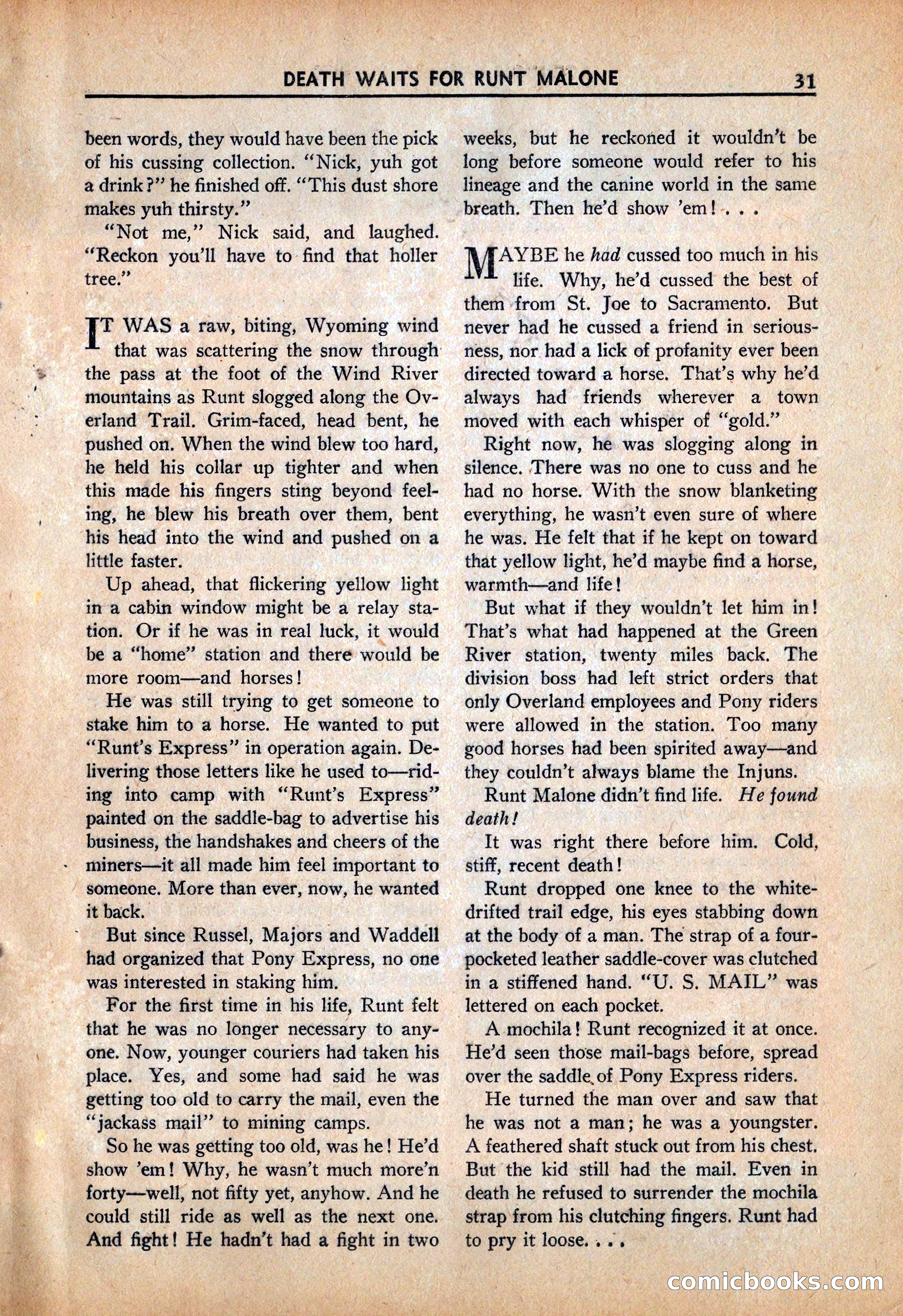 Ace High Western Magazine, March 1941 — page 33 of 116