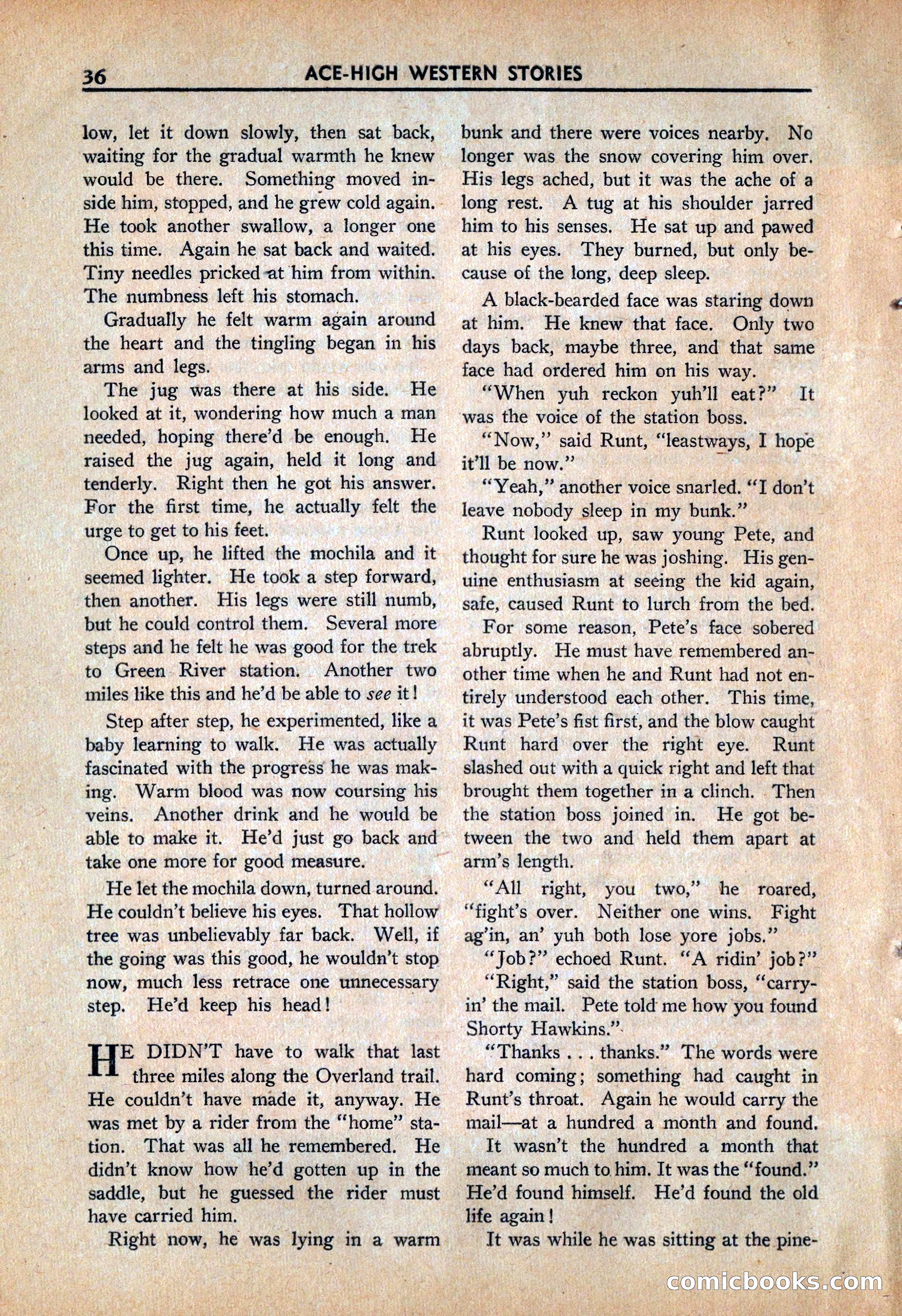 Ace High Western Magazine, March 1941 — page 38 of 116