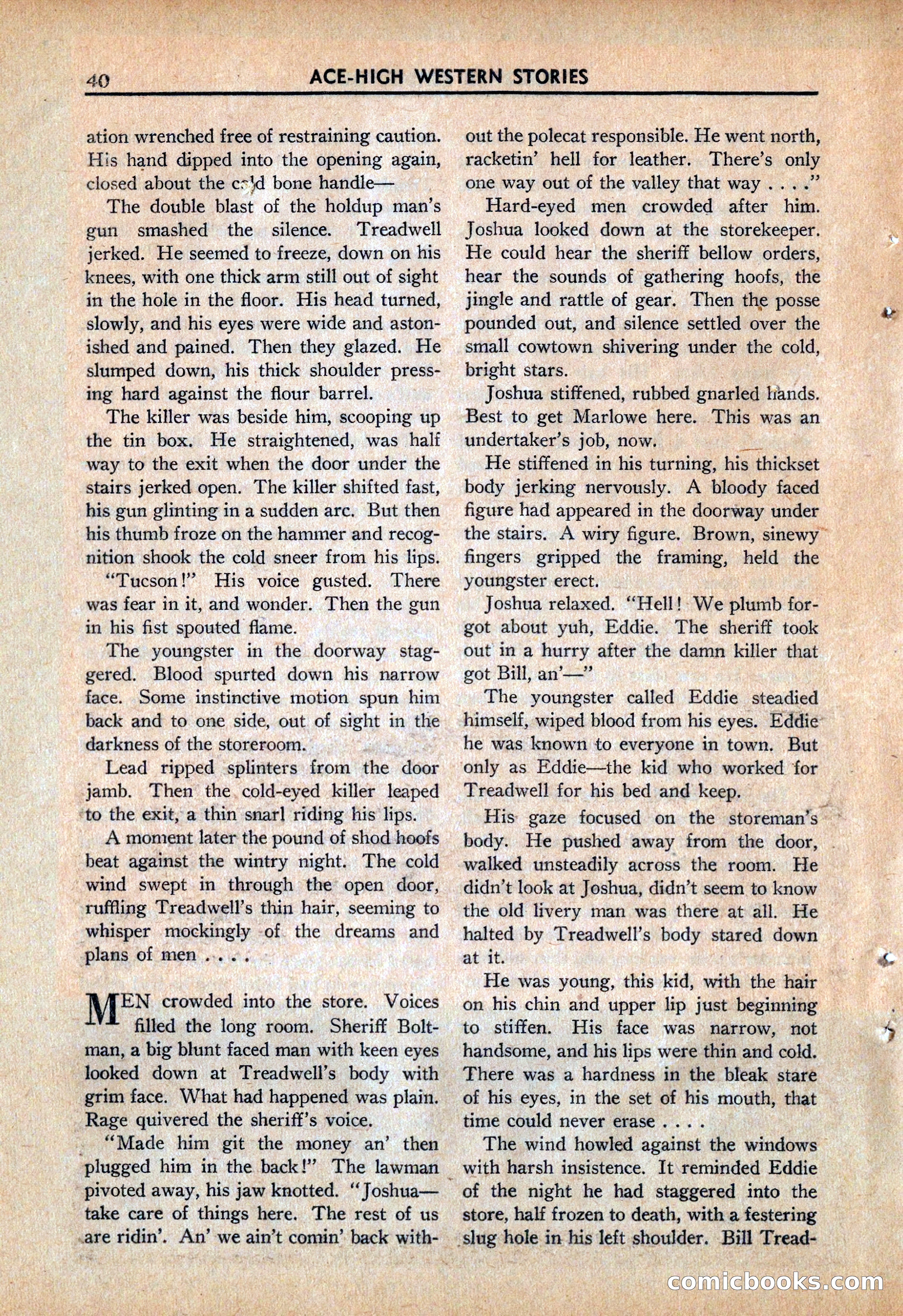 Ace High Western Magazine, March 1941 — page 42 of 116