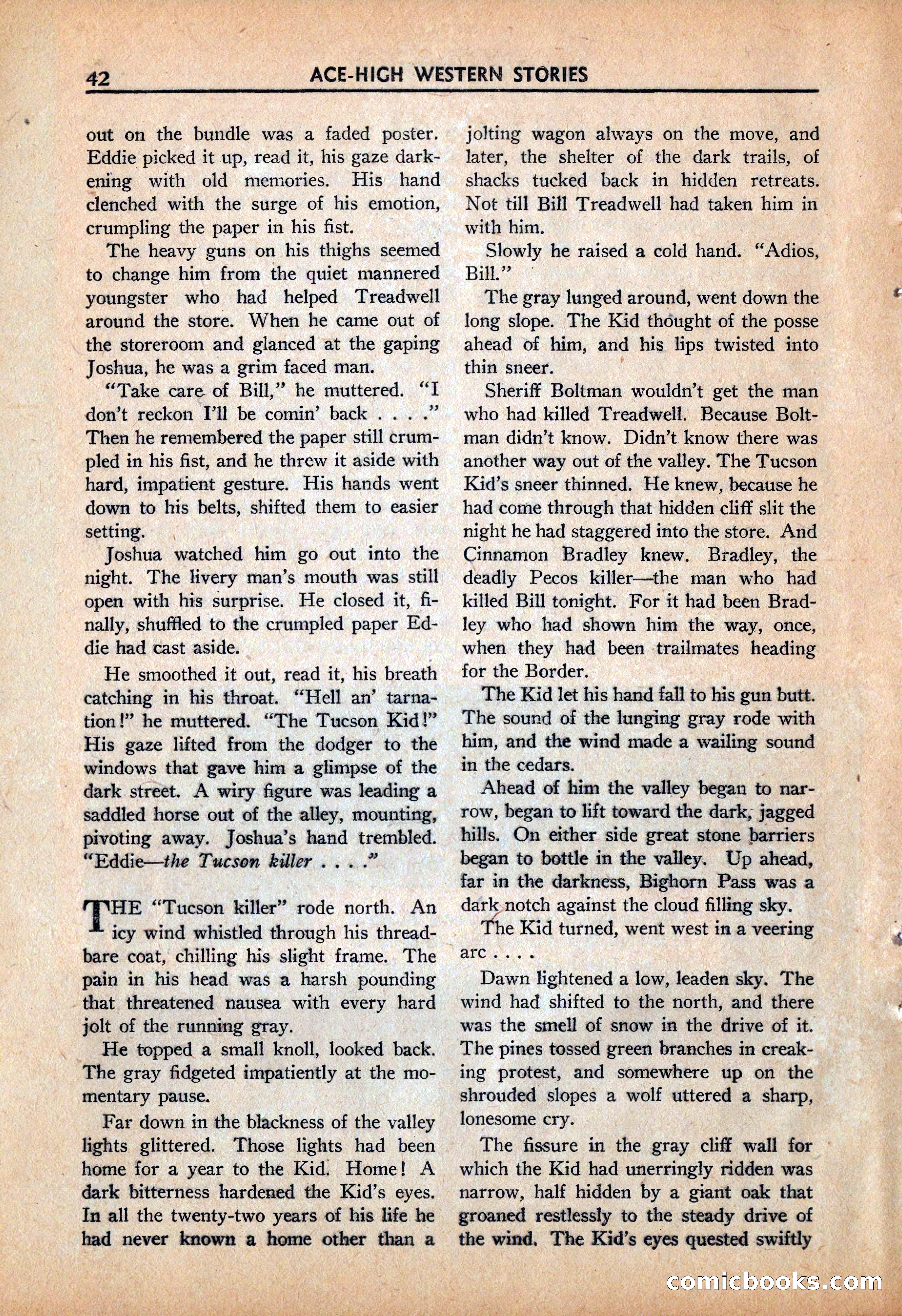 Ace High Western Magazine, March 1941 — page 44 of 116