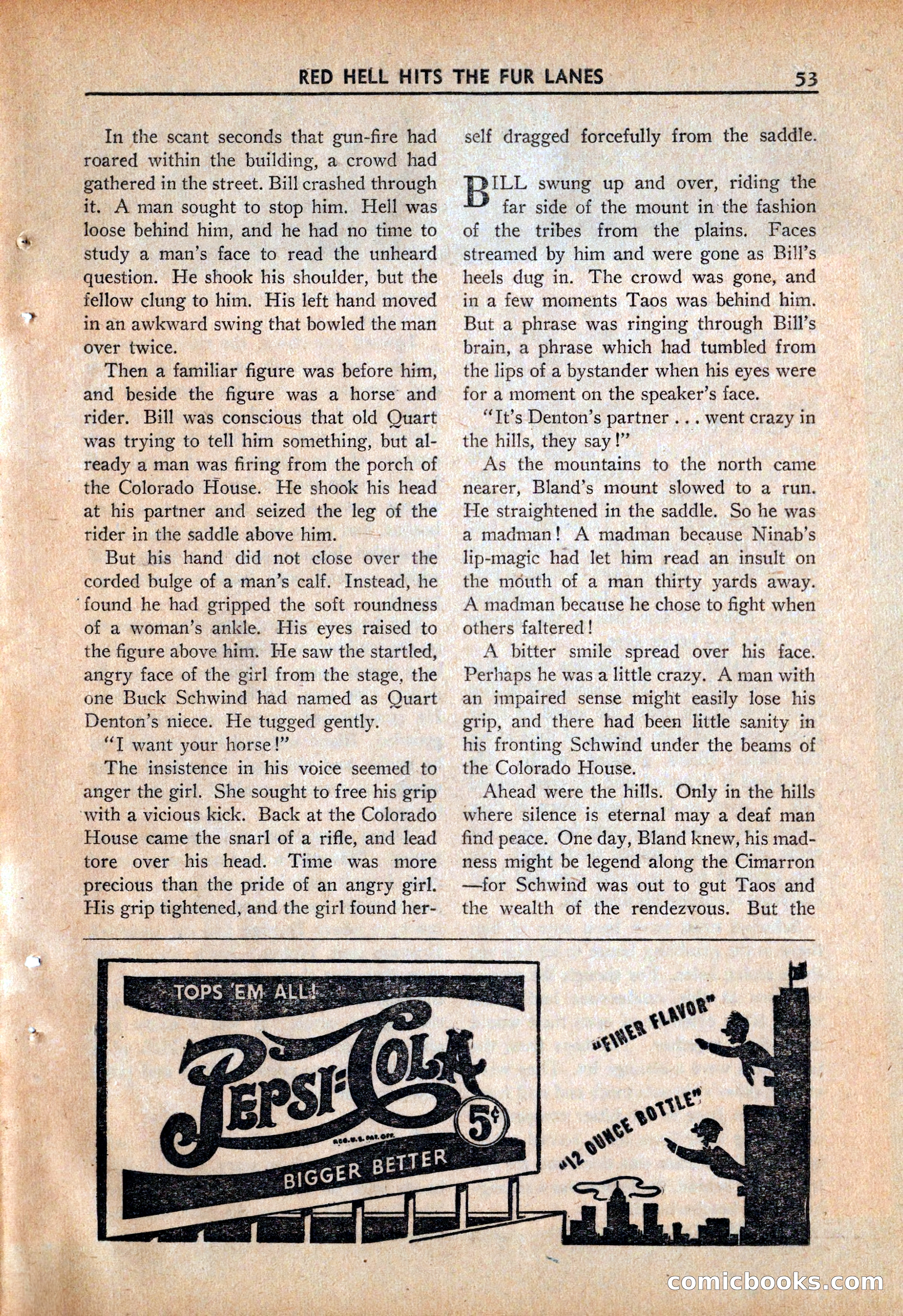 Ace High Western Magazine, March 1941 — page 55 of 116