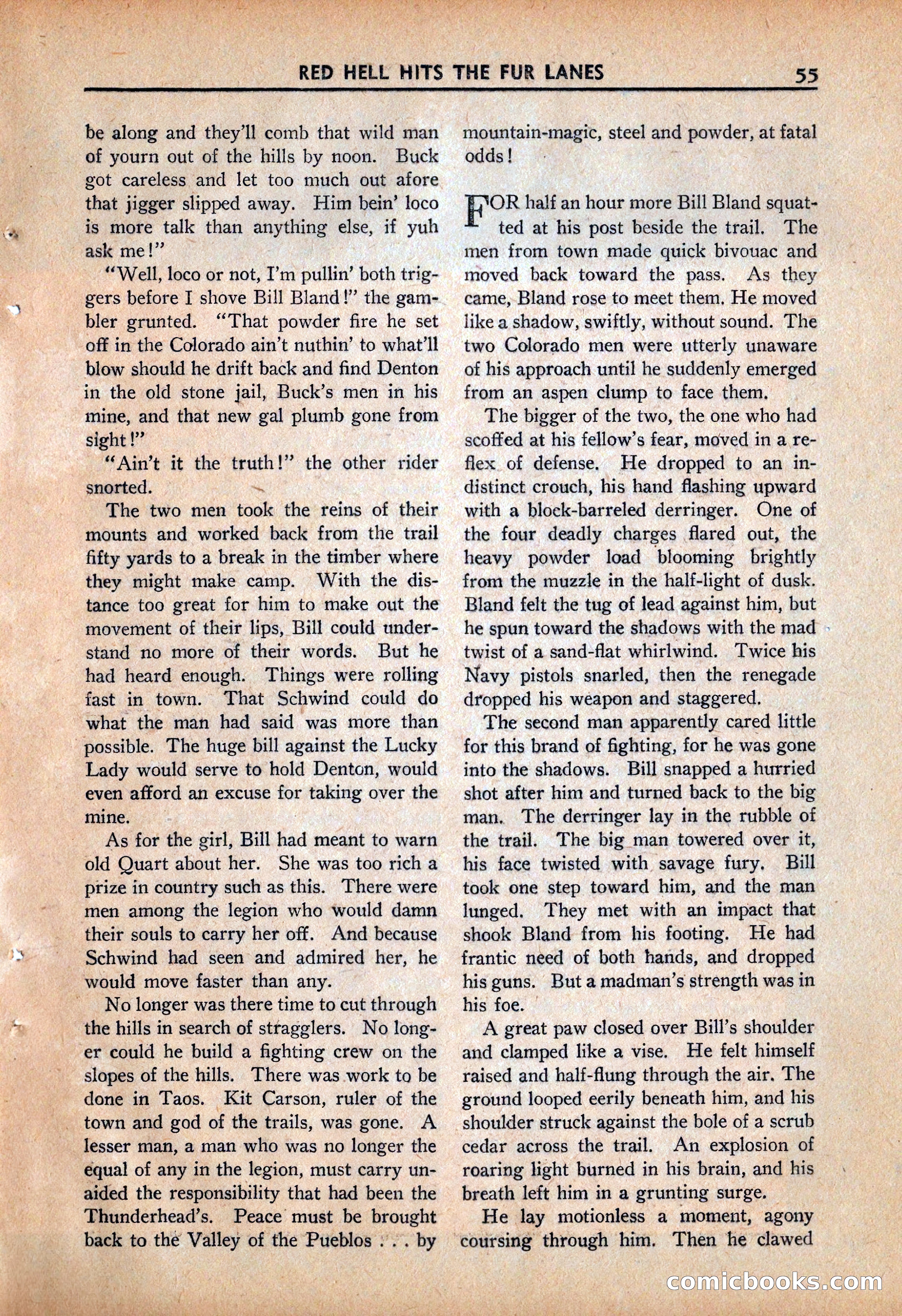 Ace High Western Magazine, March 1941 — page 57 of 116