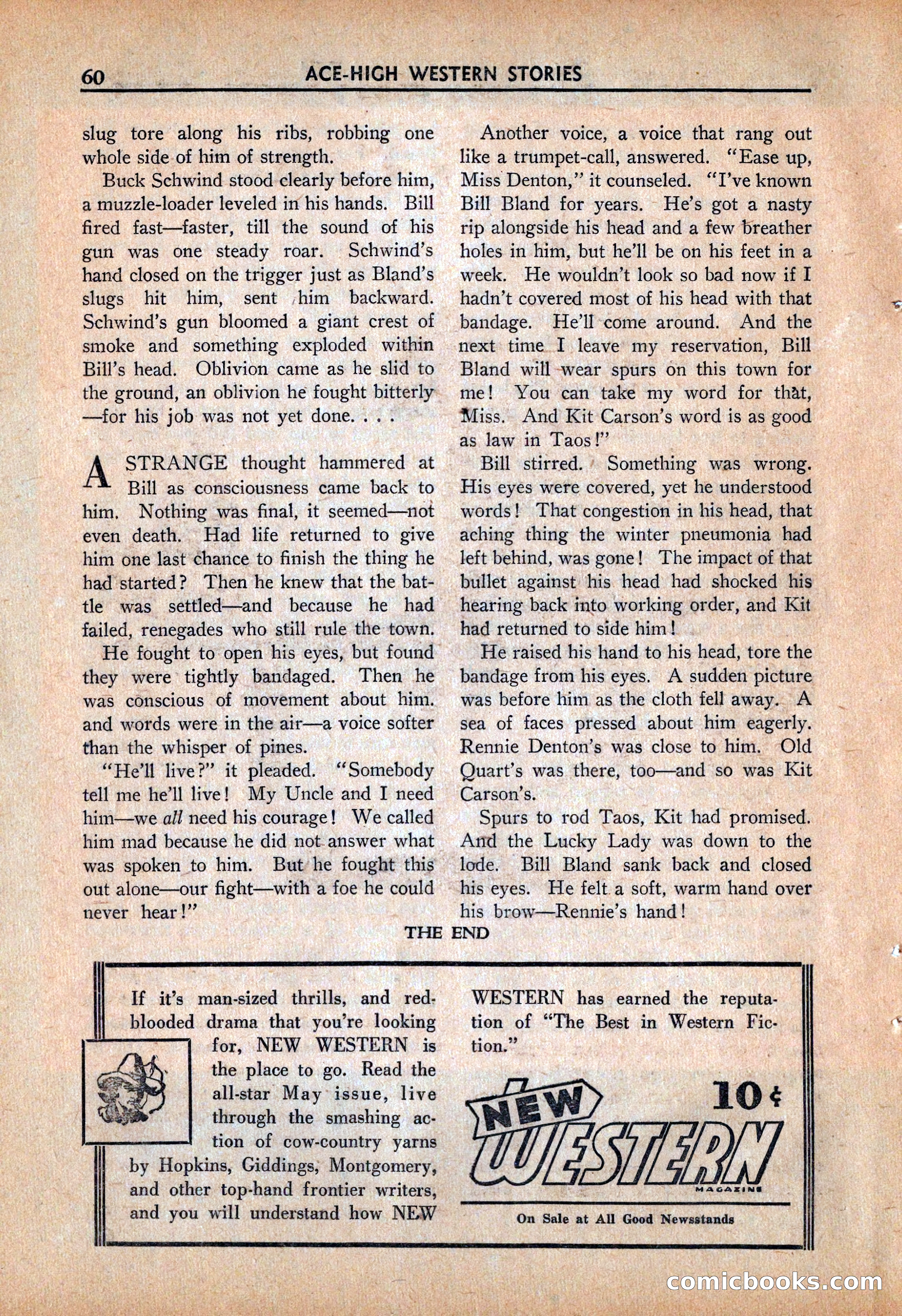 Ace High Western Magazine, March 1941 — page 62 of 116