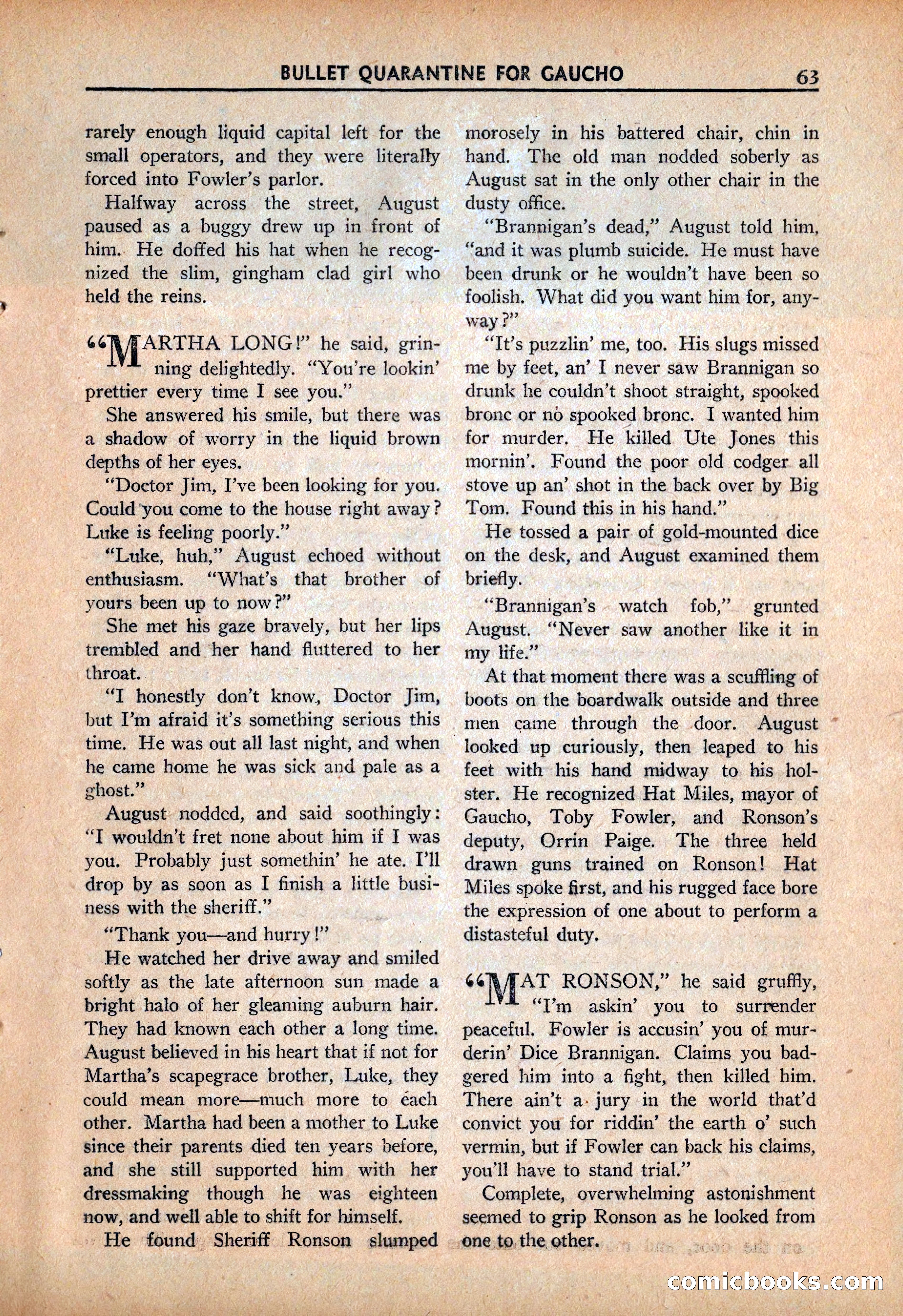 Ace High Western Magazine, March 1941 — page 65 of 116