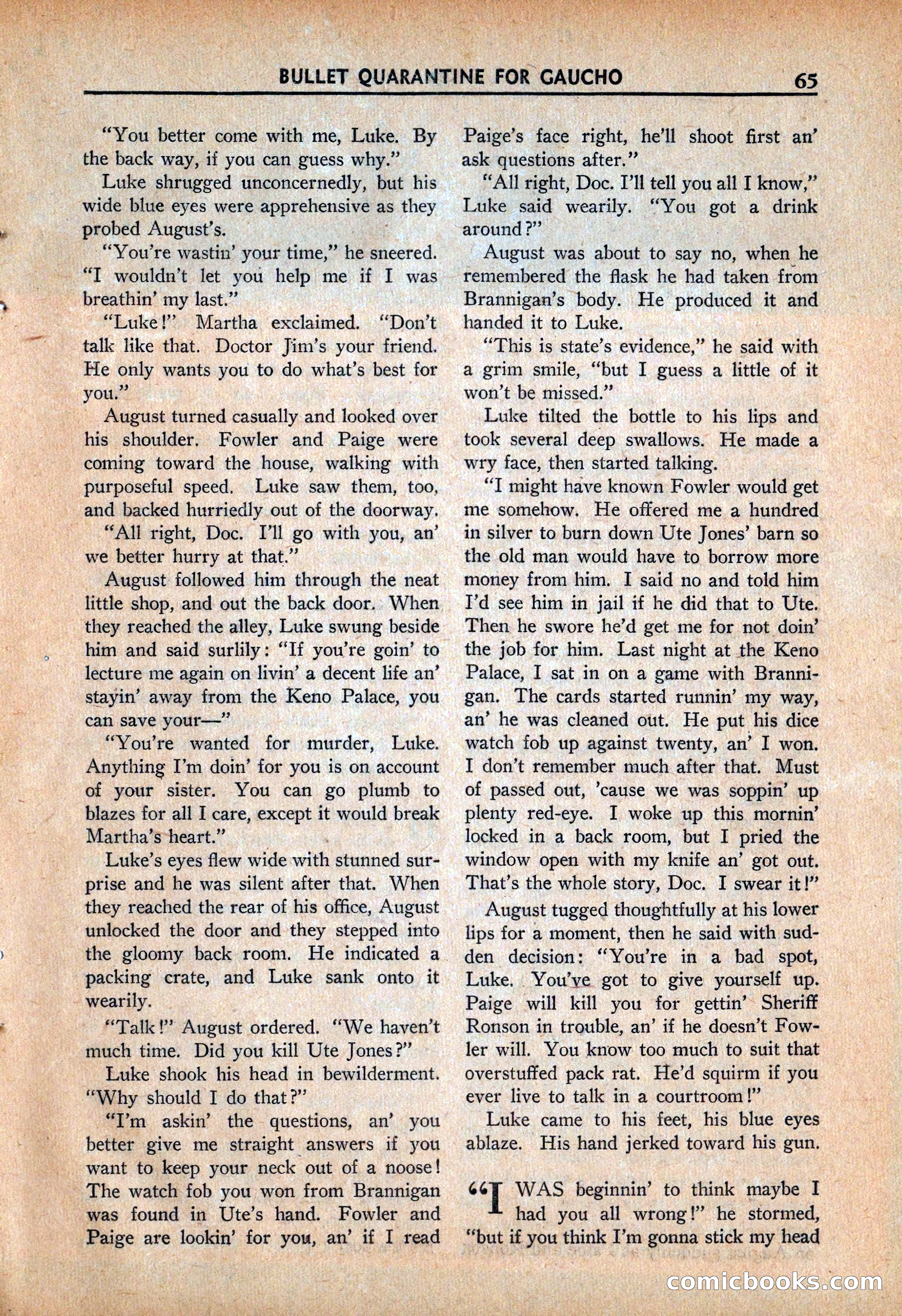 Ace High Western Magazine, March 1941 — page 67 of 116
