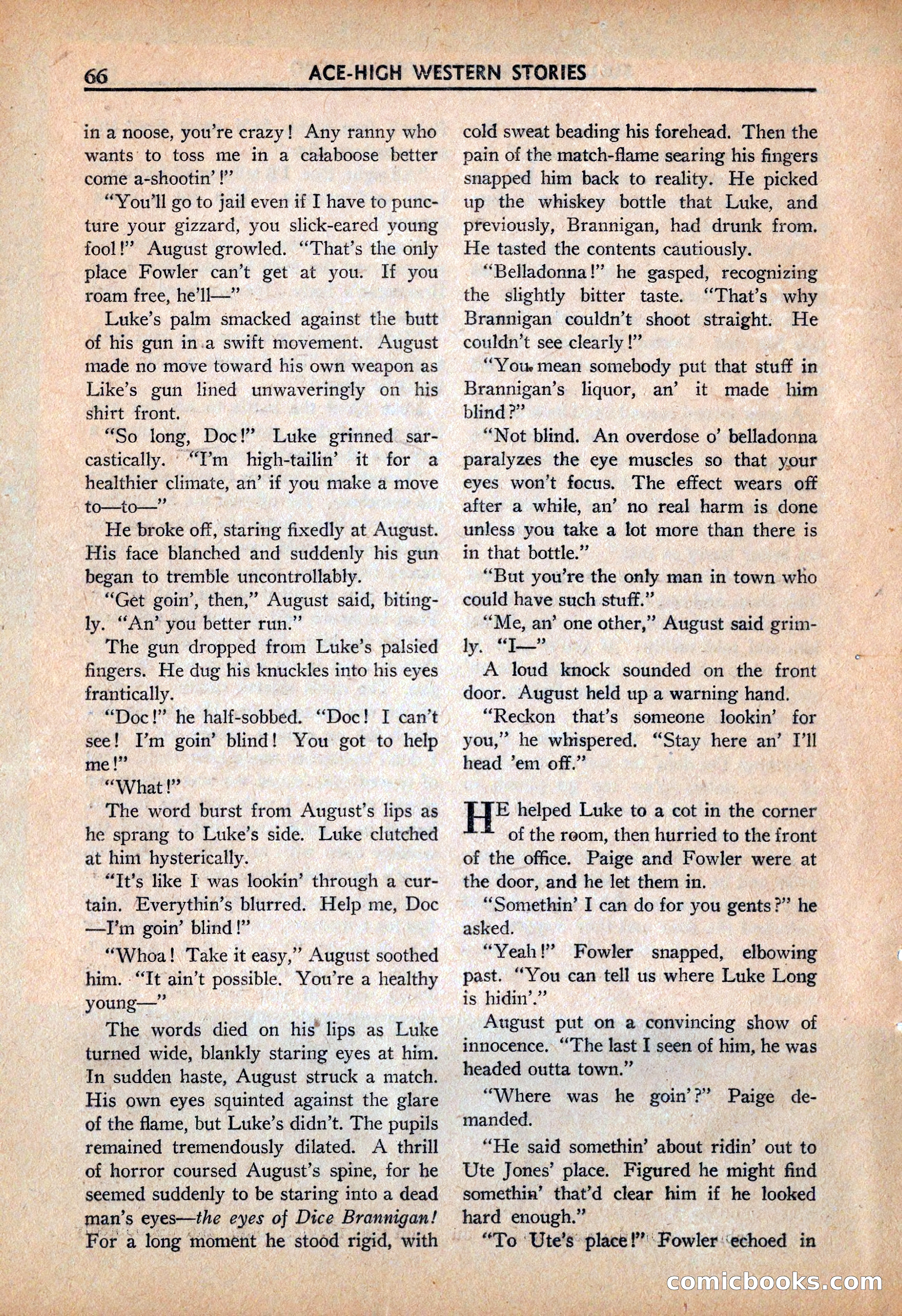 Ace High Western Magazine, March 1941 — page 68 of 116