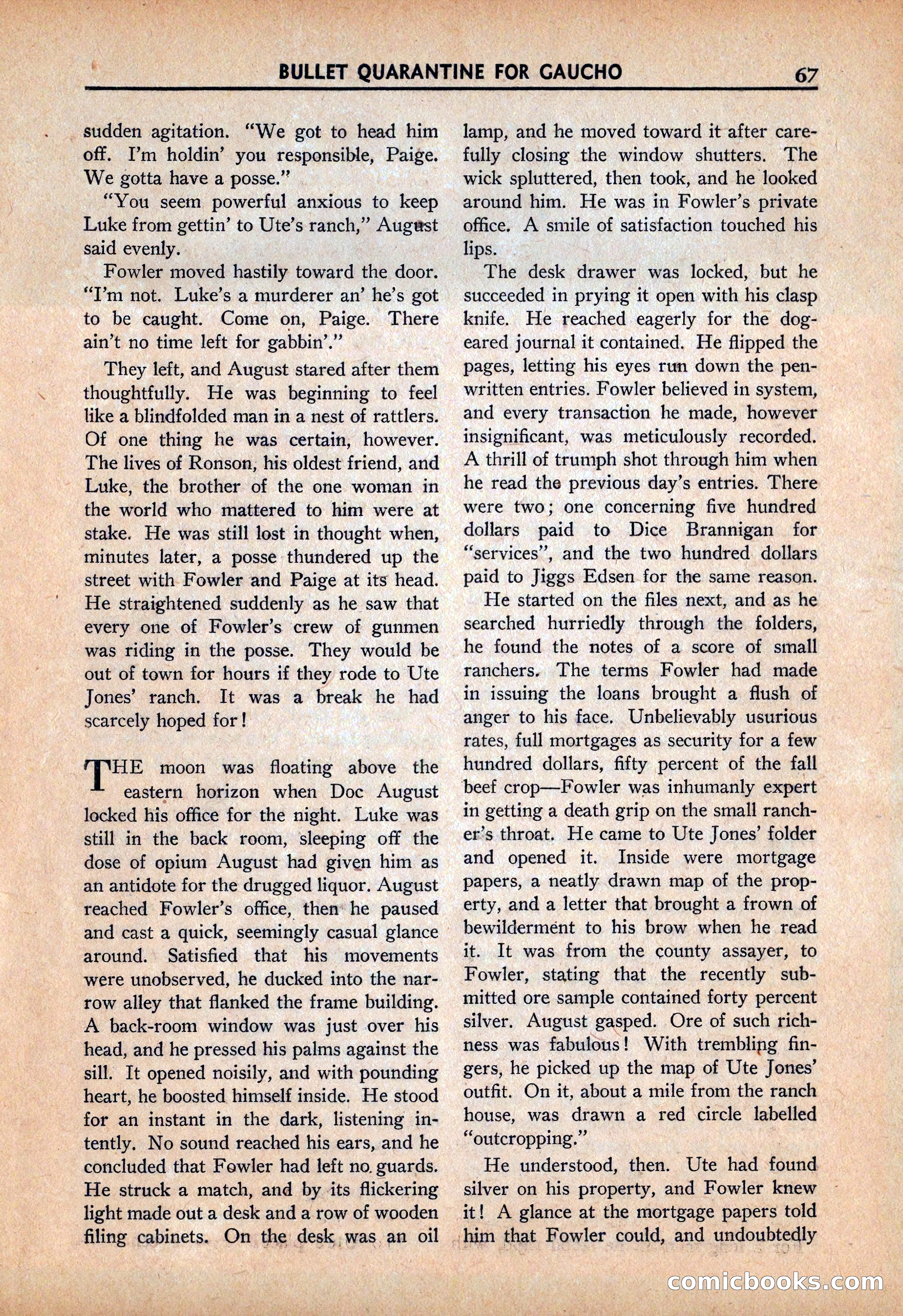Ace High Western Magazine, March 1941 — page 69 of 116