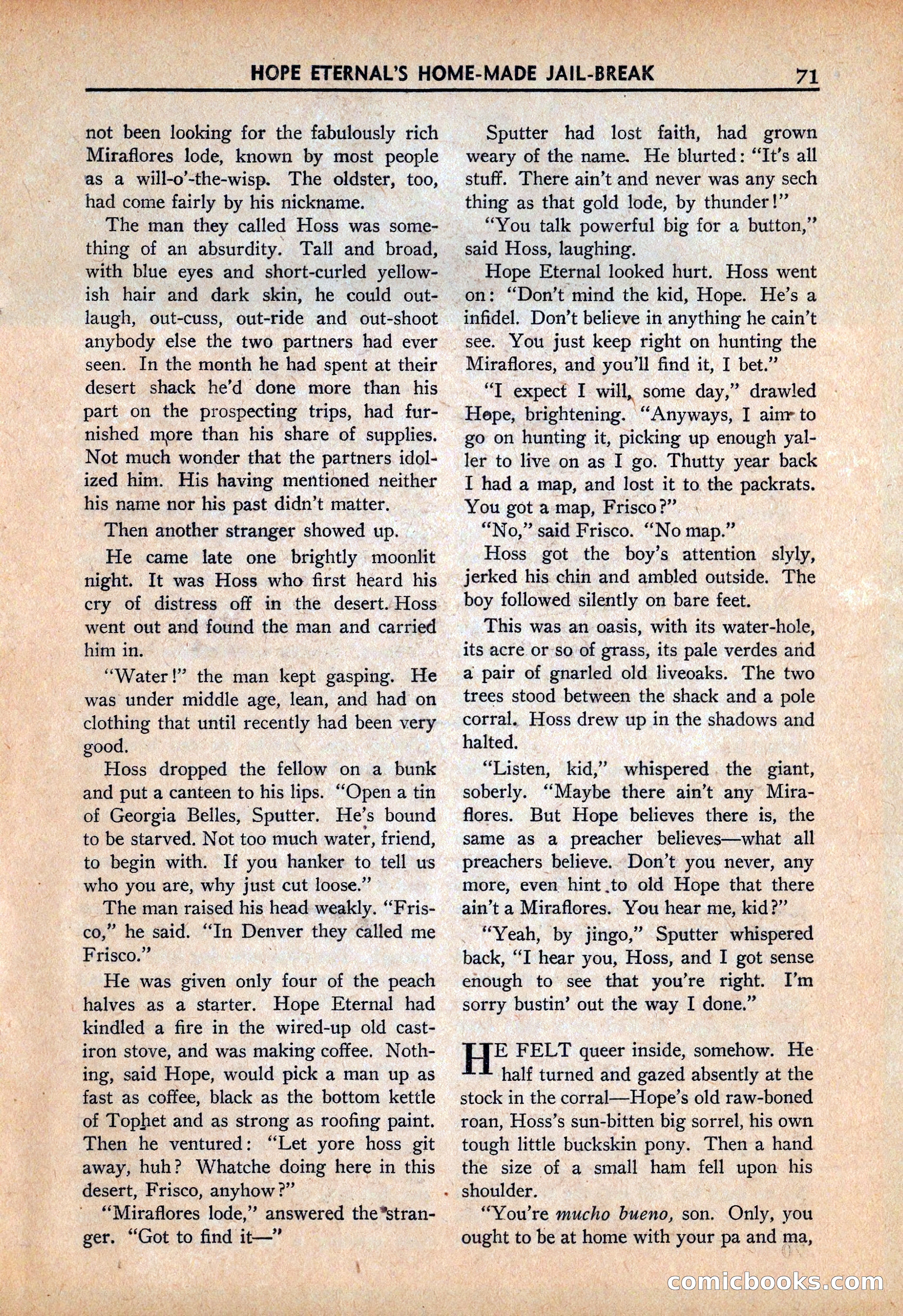 Ace High Western Magazine, March 1941 — page 73 of 116