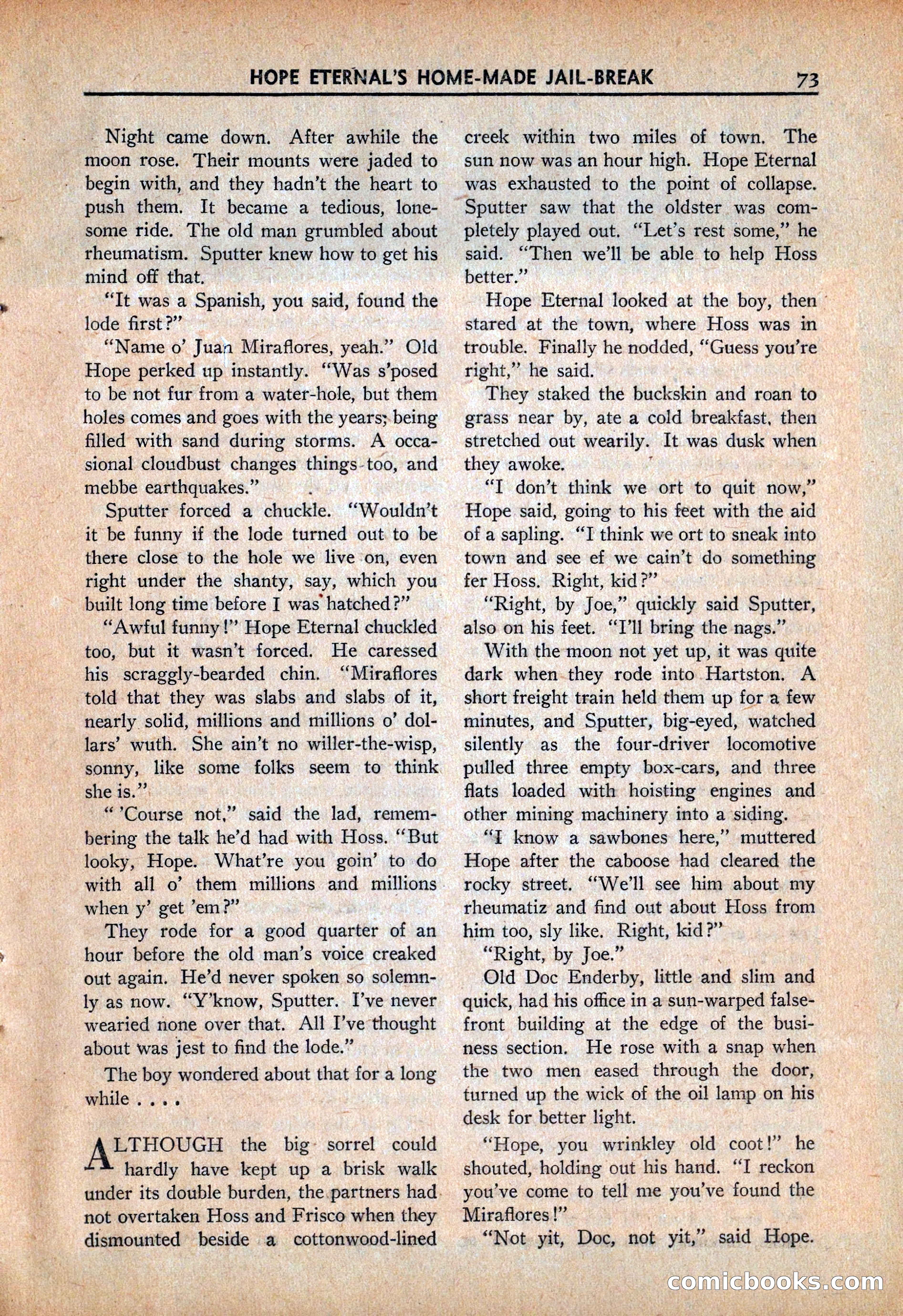 Ace High Western Magazine, March 1941 — page 75 of 116