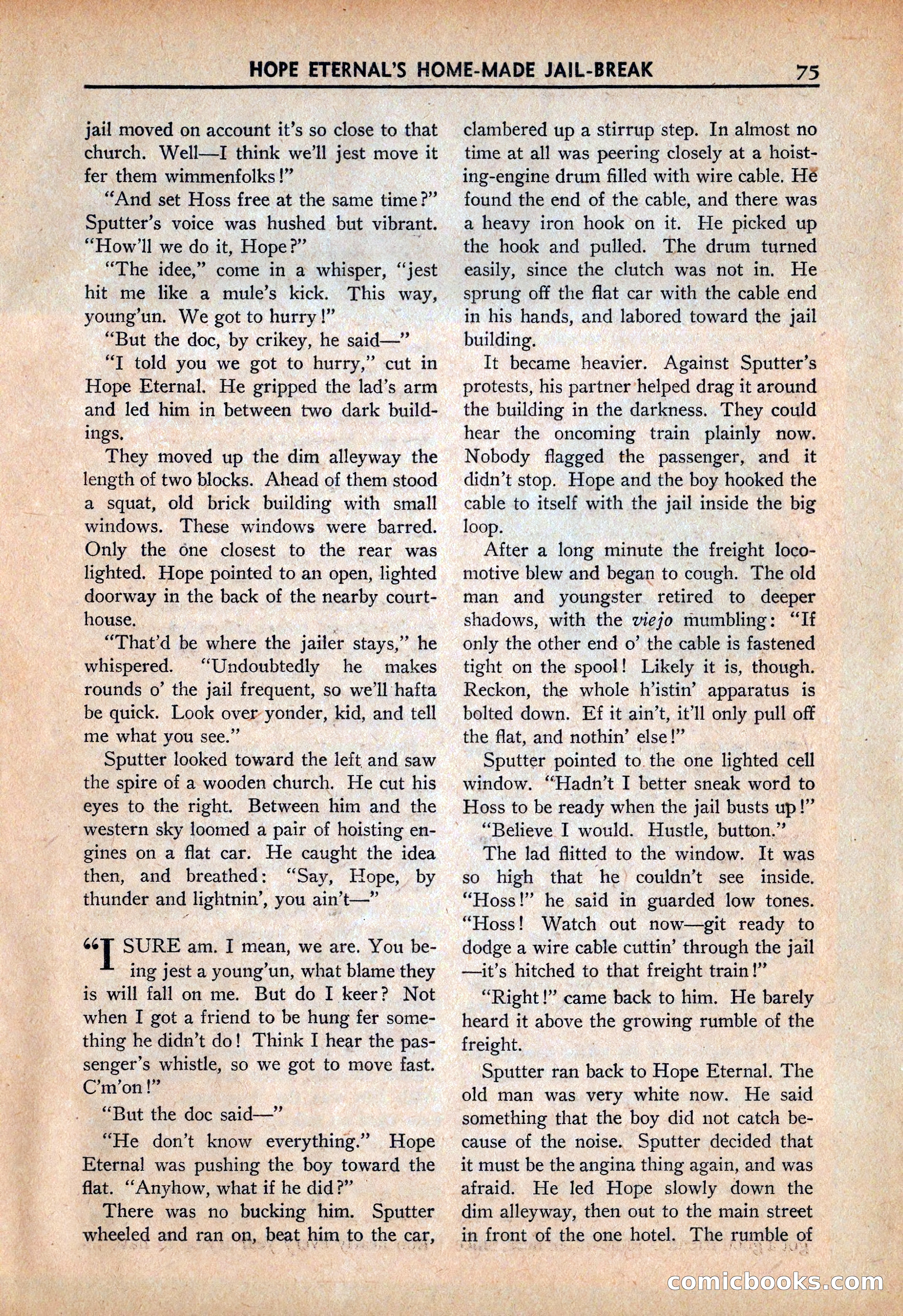 Ace High Western Magazine, March 1941 — page 77 of 116