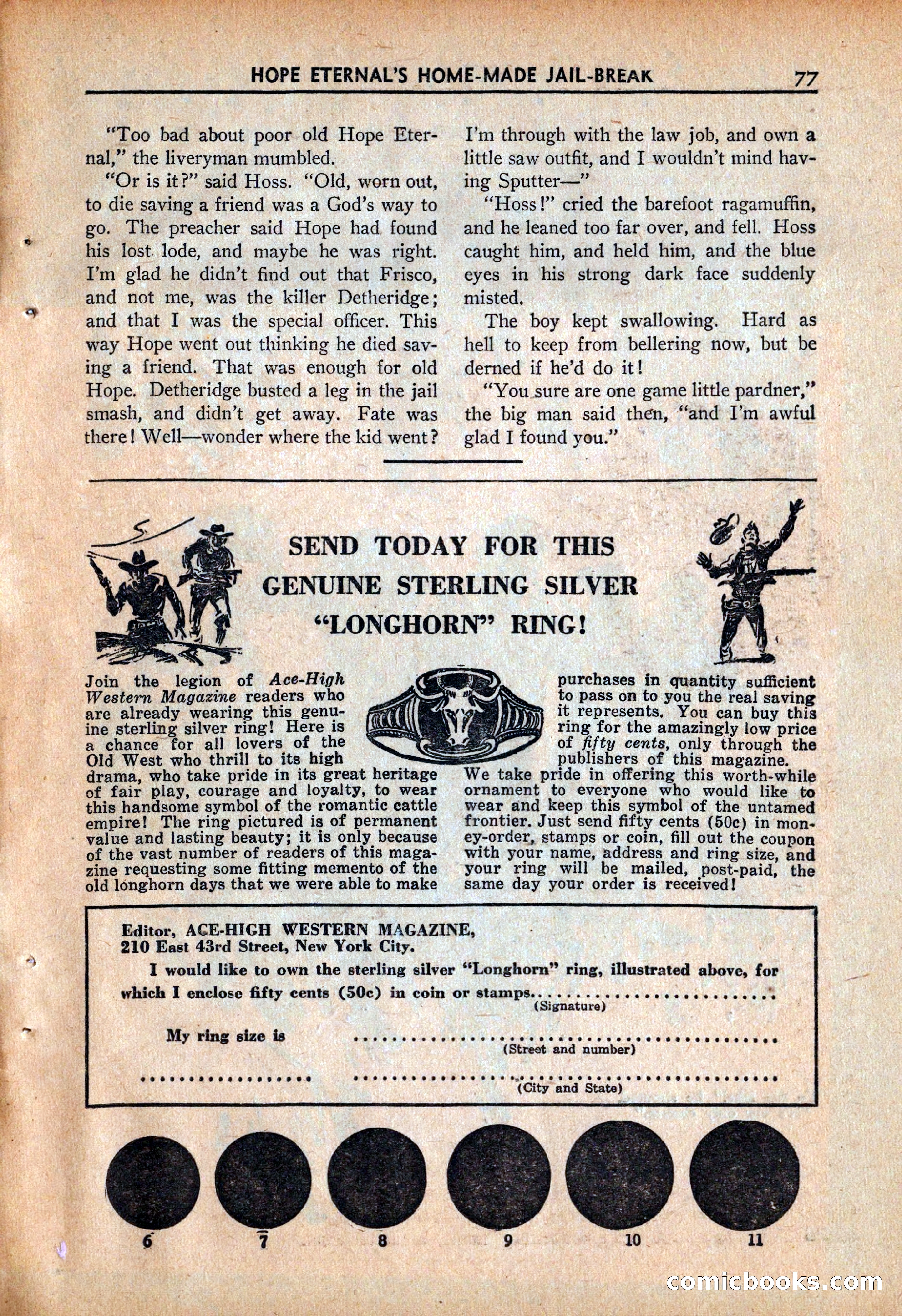 Ace High Western Magazine, March 1941 — page 79 of 116