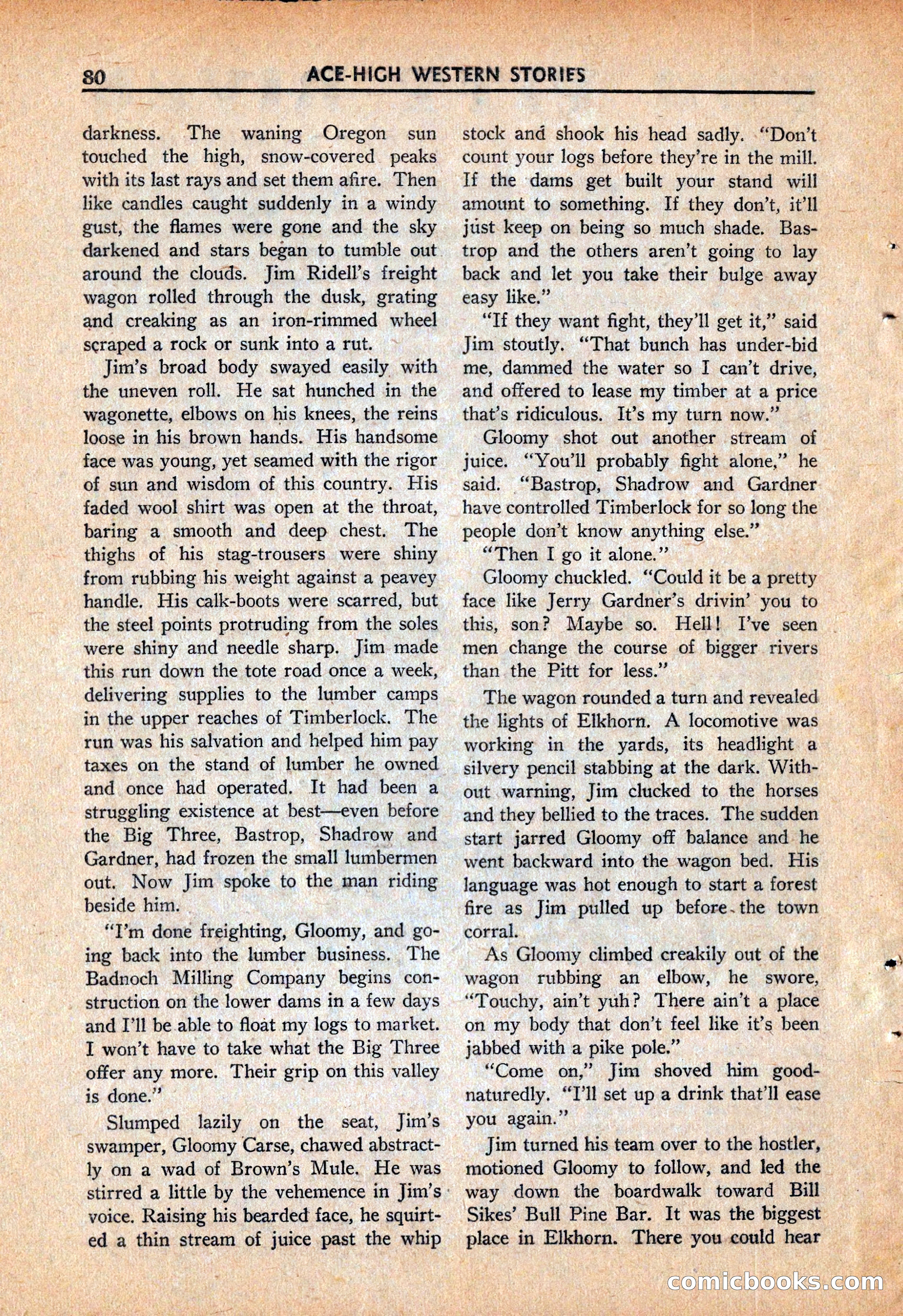 Ace High Western Magazine, March 1941 — page 82 of 116