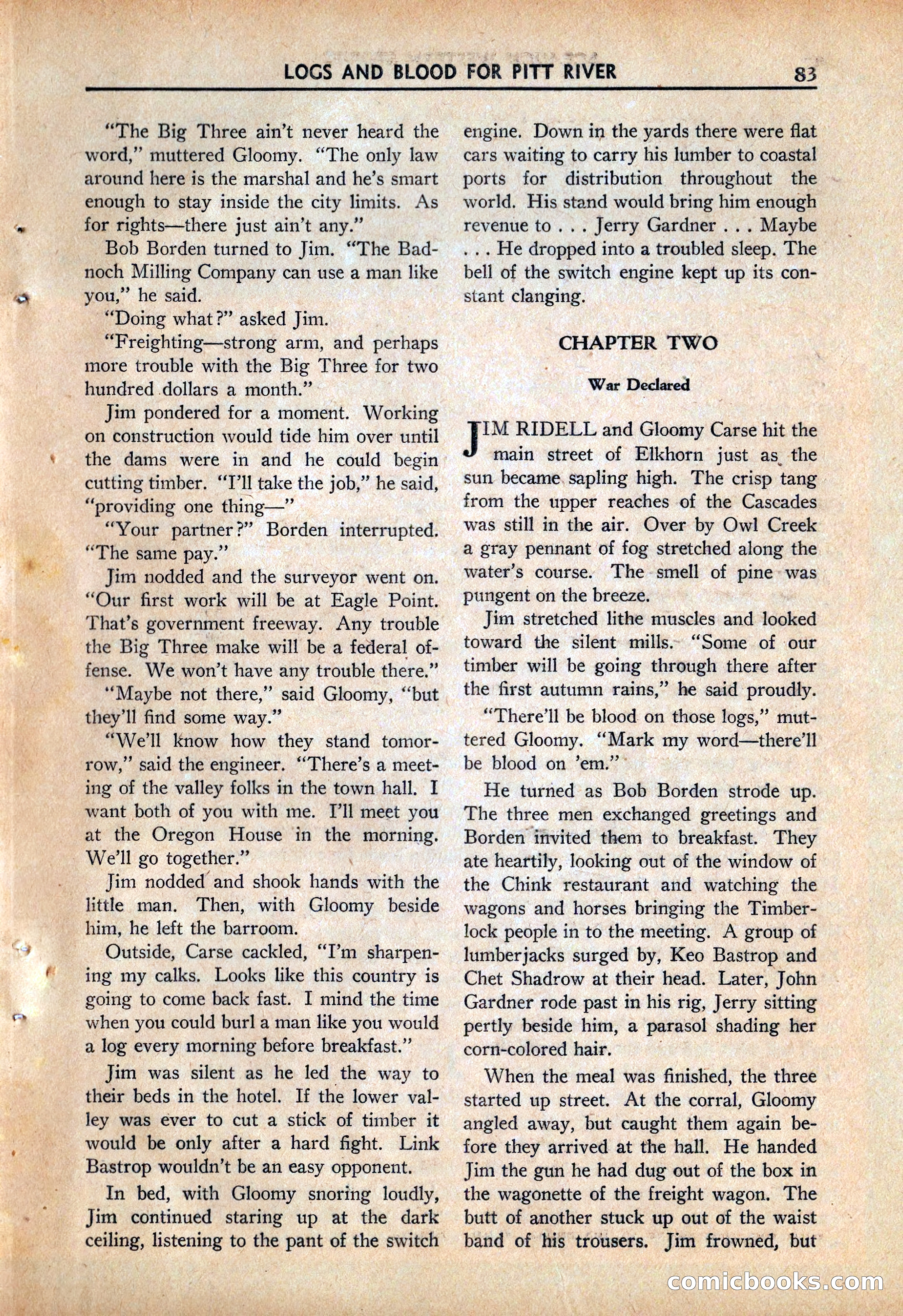 Ace High Western Magazine, March 1941 — page 85 of 116