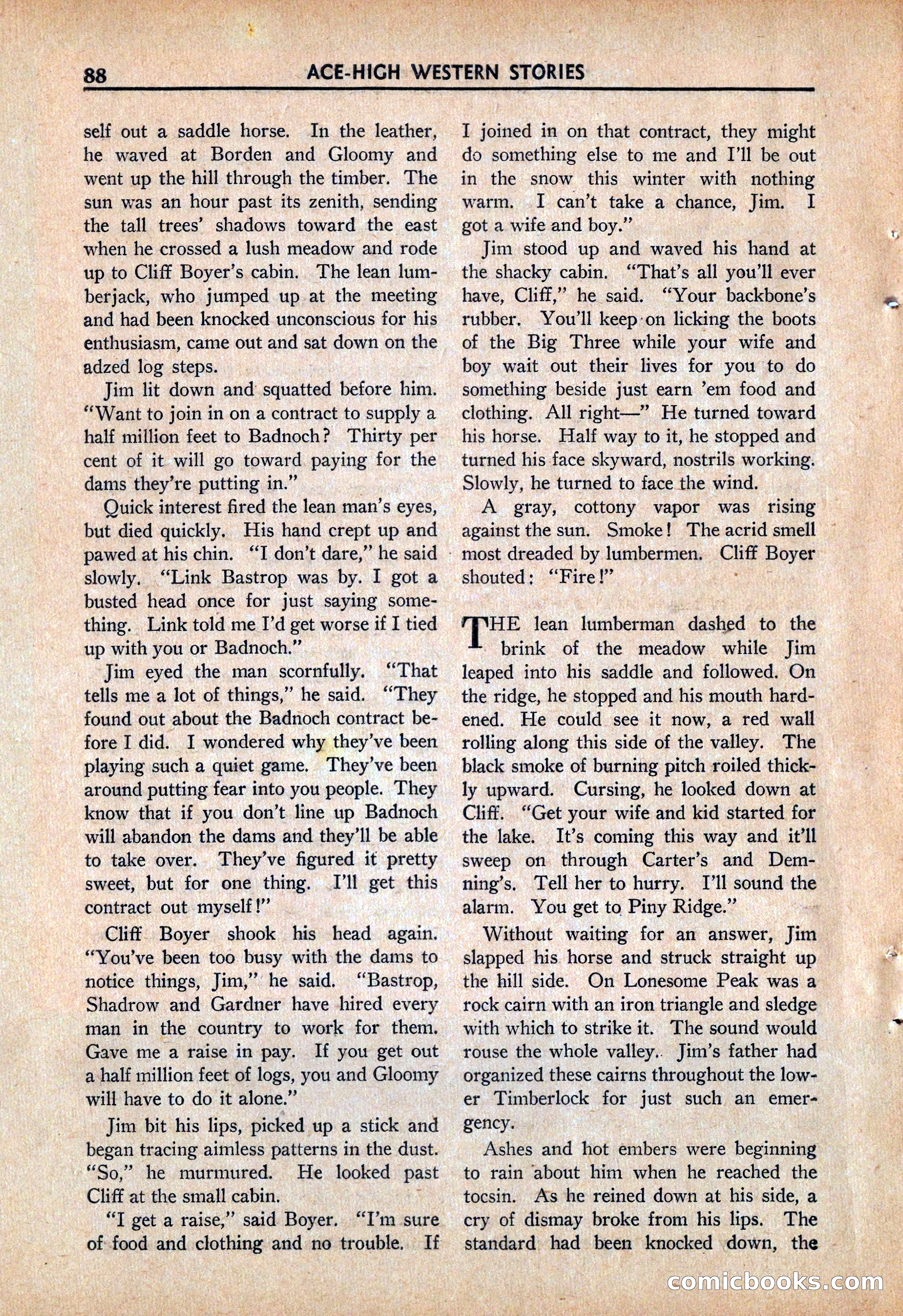 Ace High Western Magazine, March 1941 — page 90 of 116