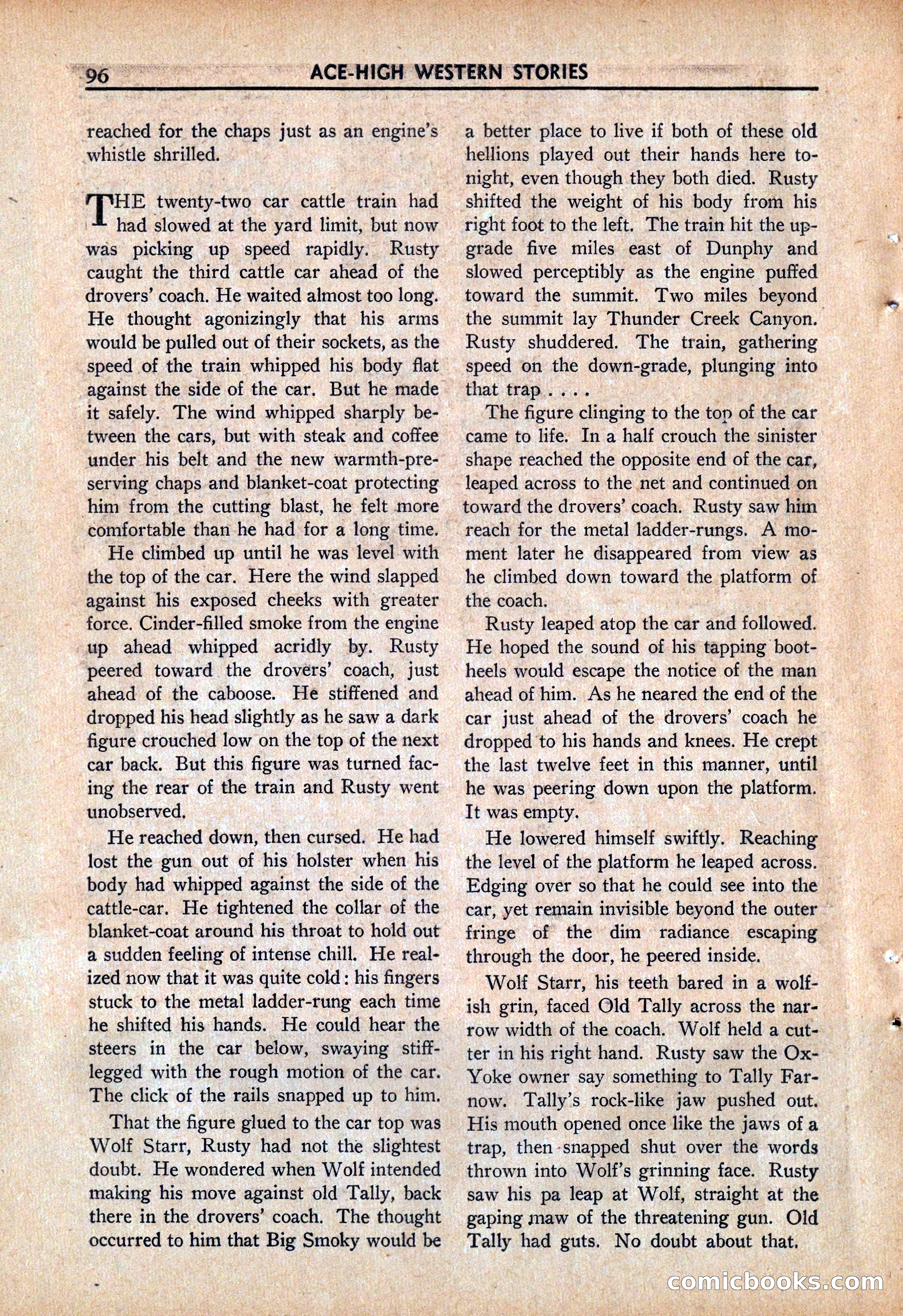 Ace High Western Magazine, March 1941 — page 98 of 116