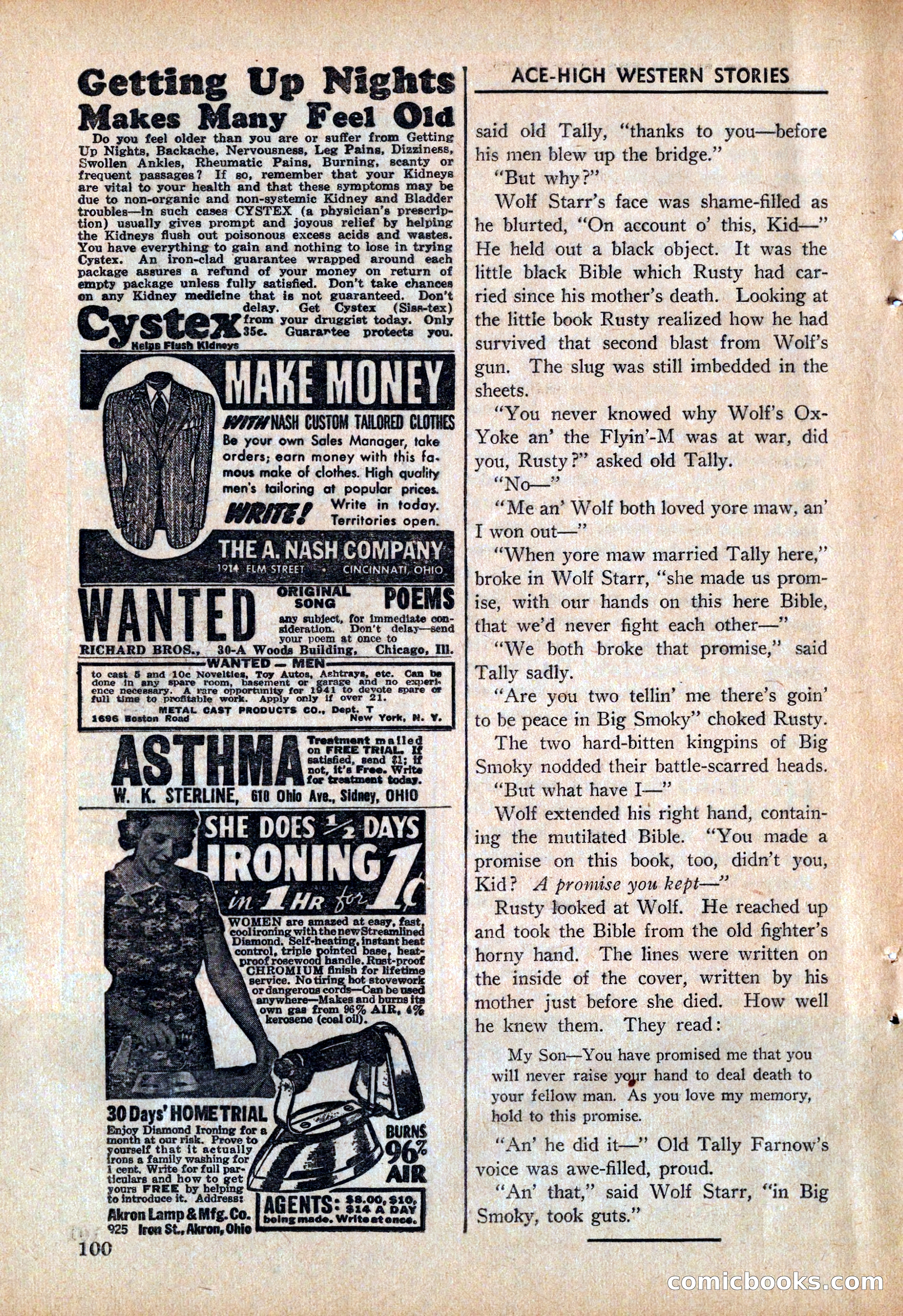 Ace High Western Magazine, March 1941 — page 102 of 116
