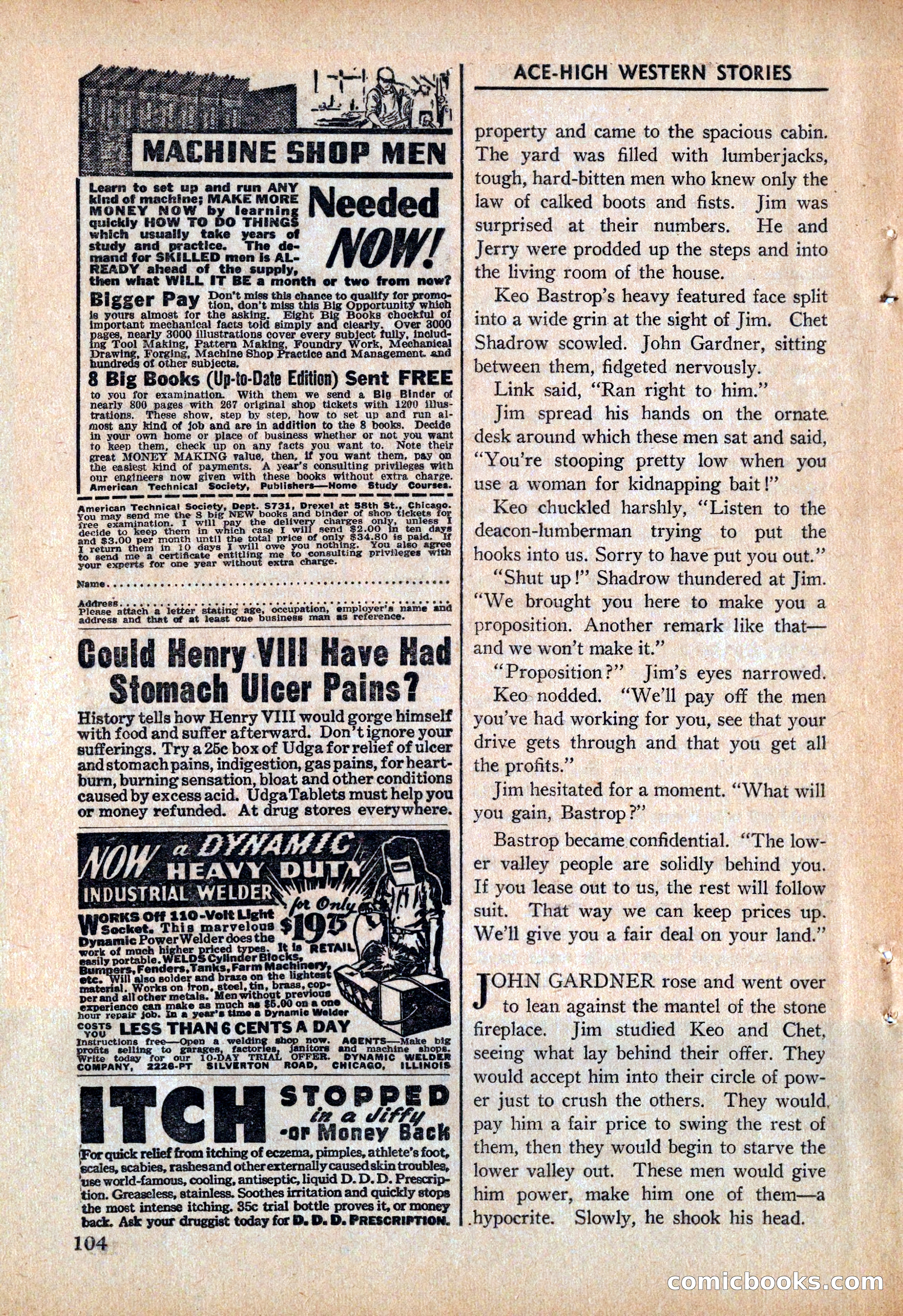 Ace High Western Magazine, March 1941 — page 106 of 116