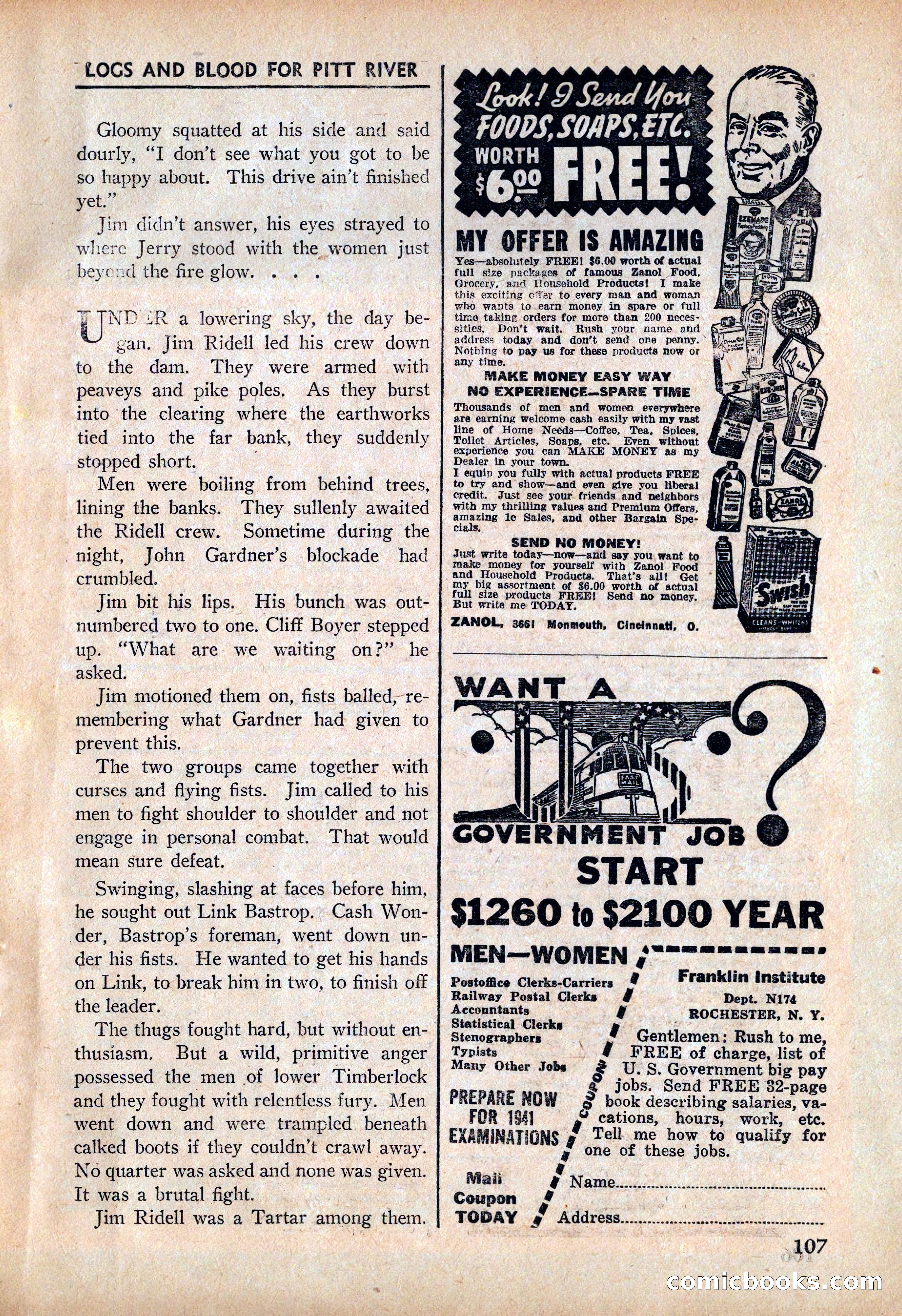 Ace High Western Magazine, March 1941 — page 109 of 116