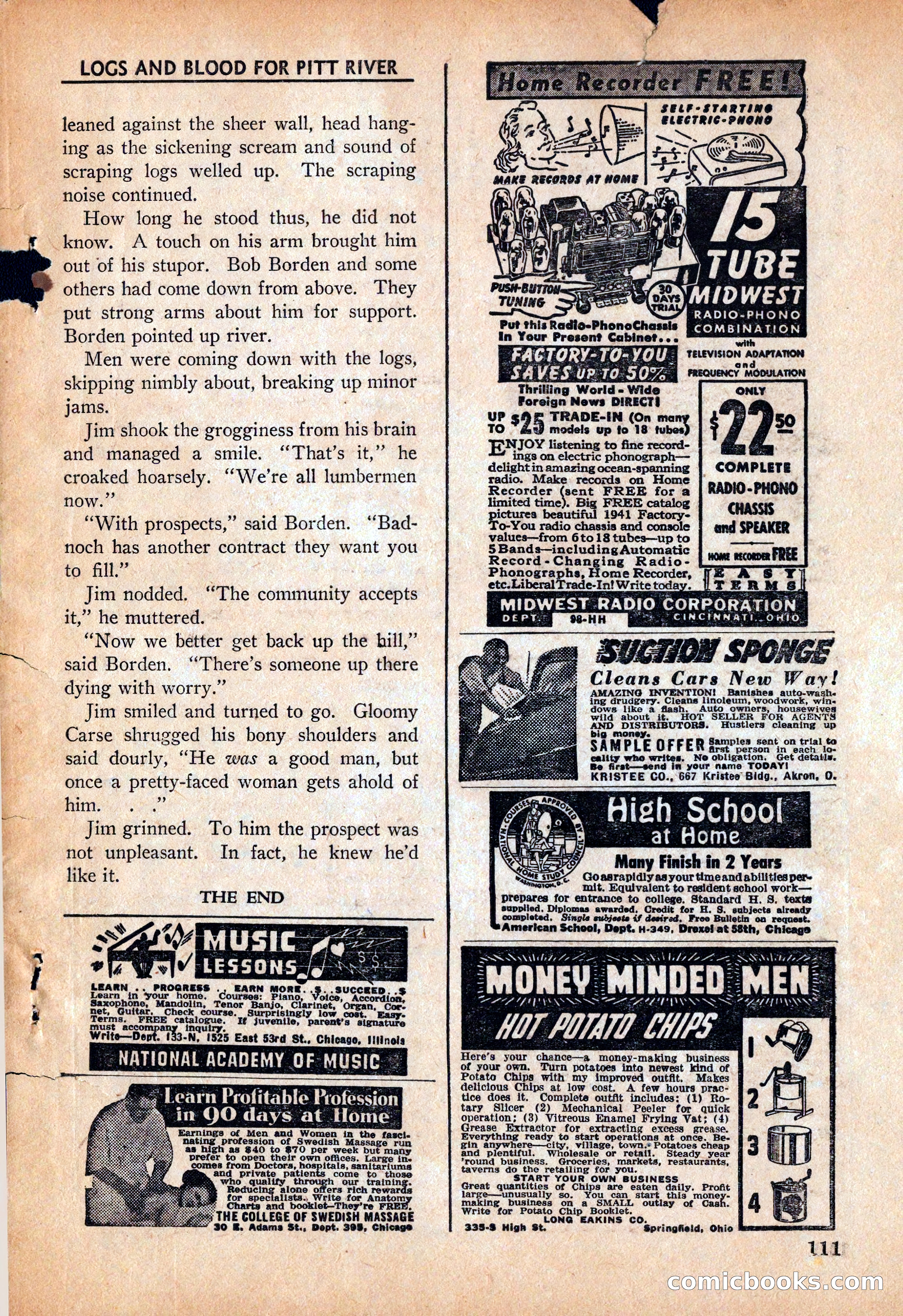 Ace High Western Magazine, March 1941 — page 113 of 116