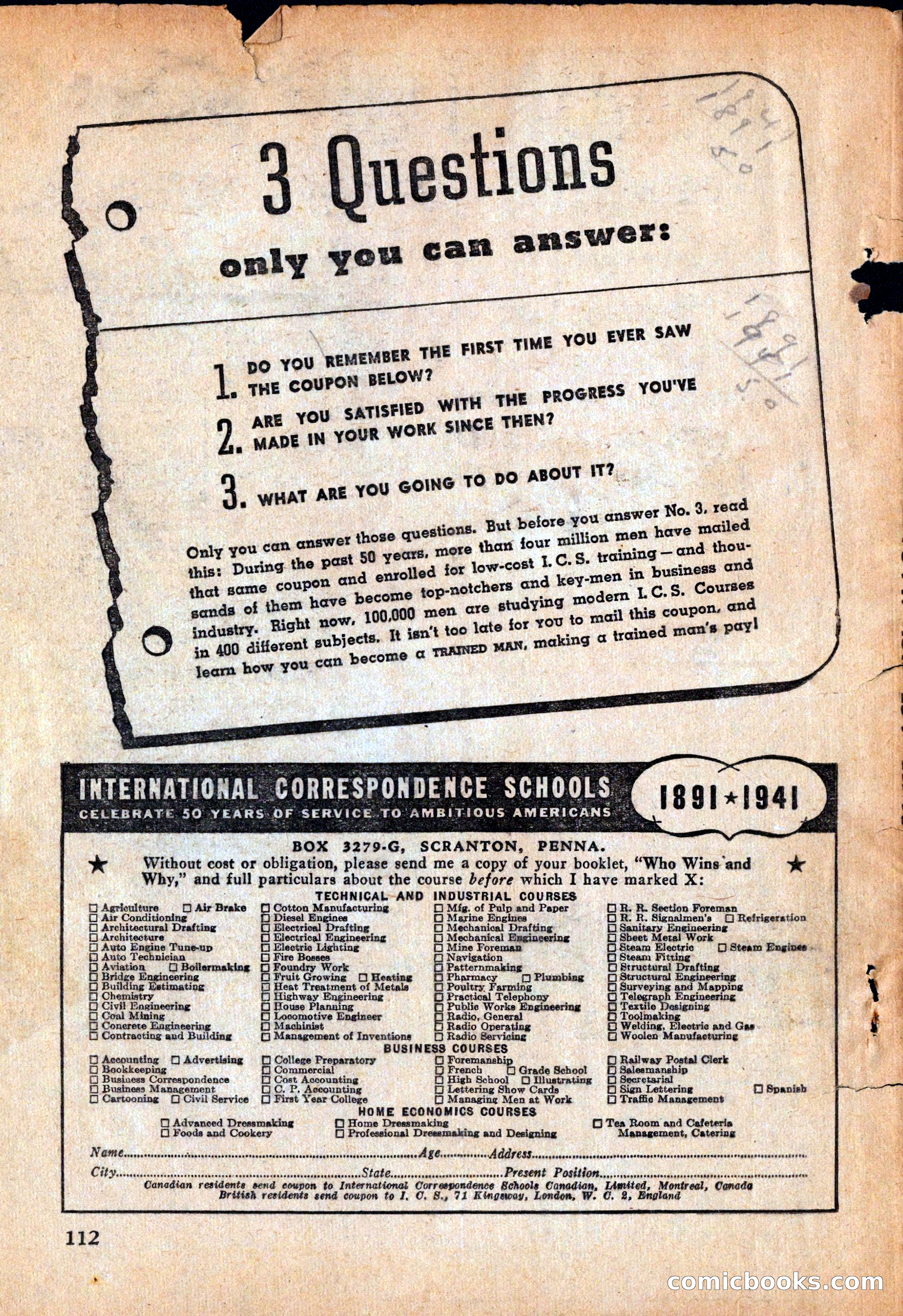 Ace High Western Magazine, March 1941 — page 114 of 116