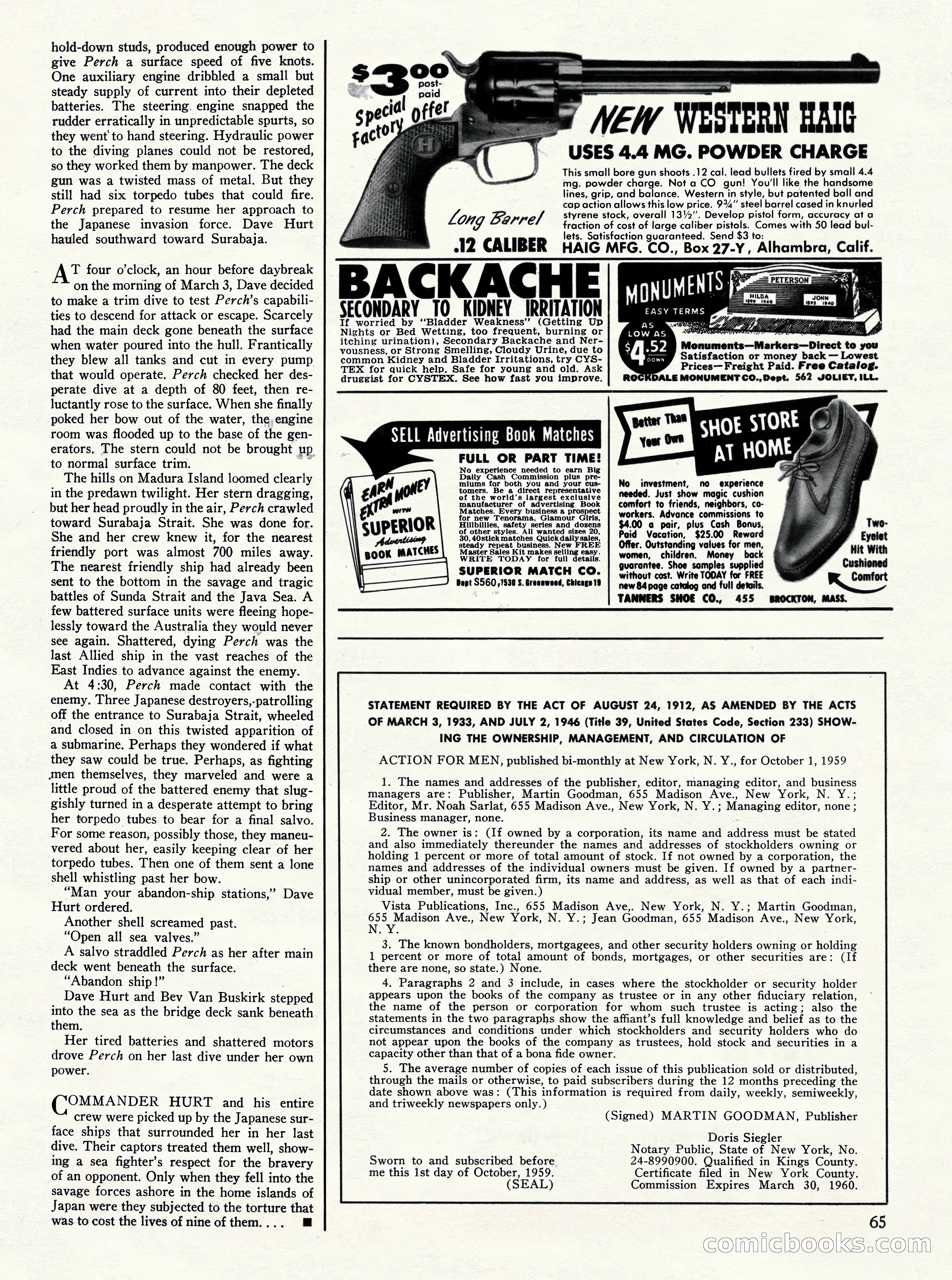 Action for Men, May 1960 — page 65 of 68