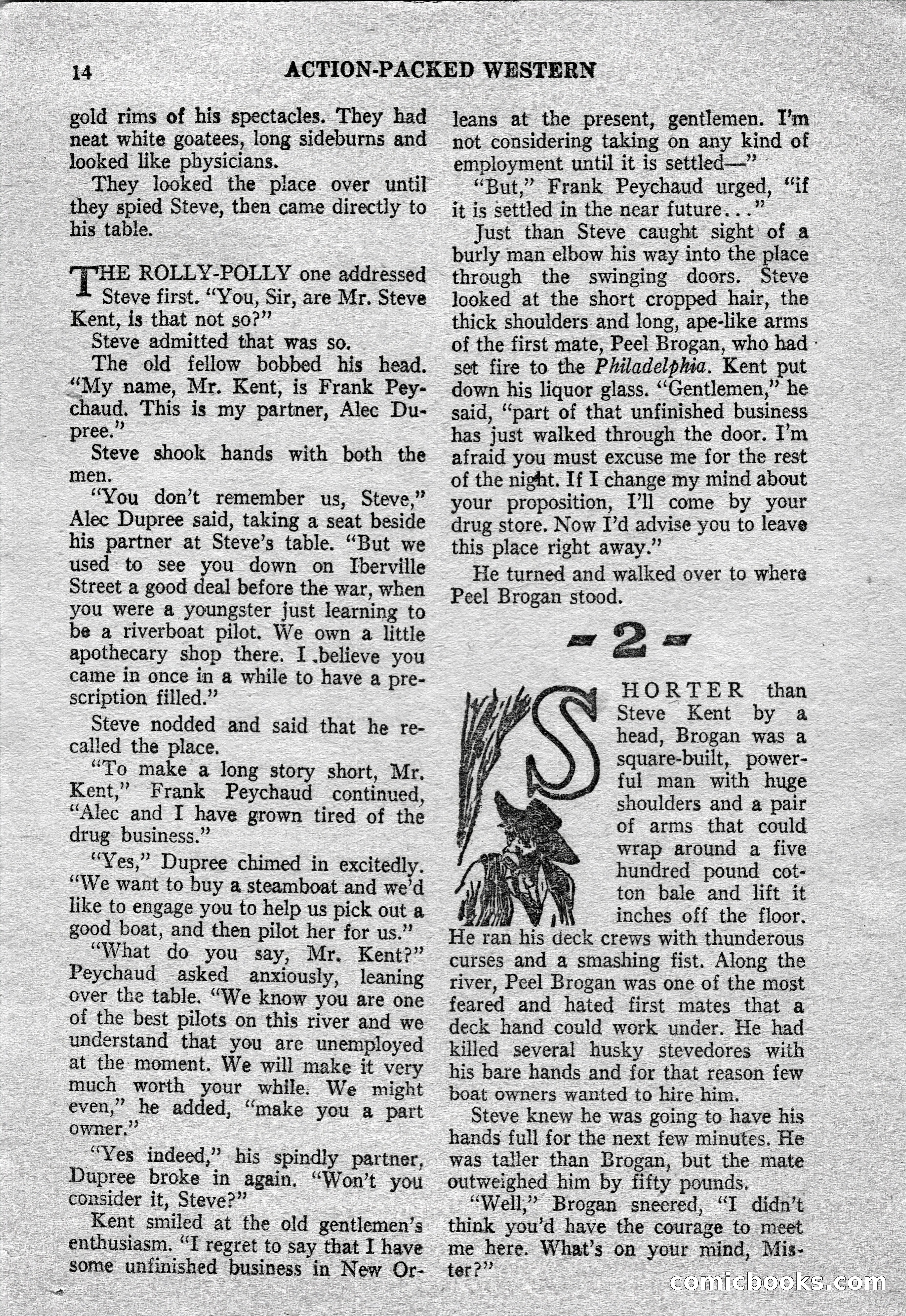 Action-Packed Western Magazine, Vol. 3, No. 2 — page 14 of 100