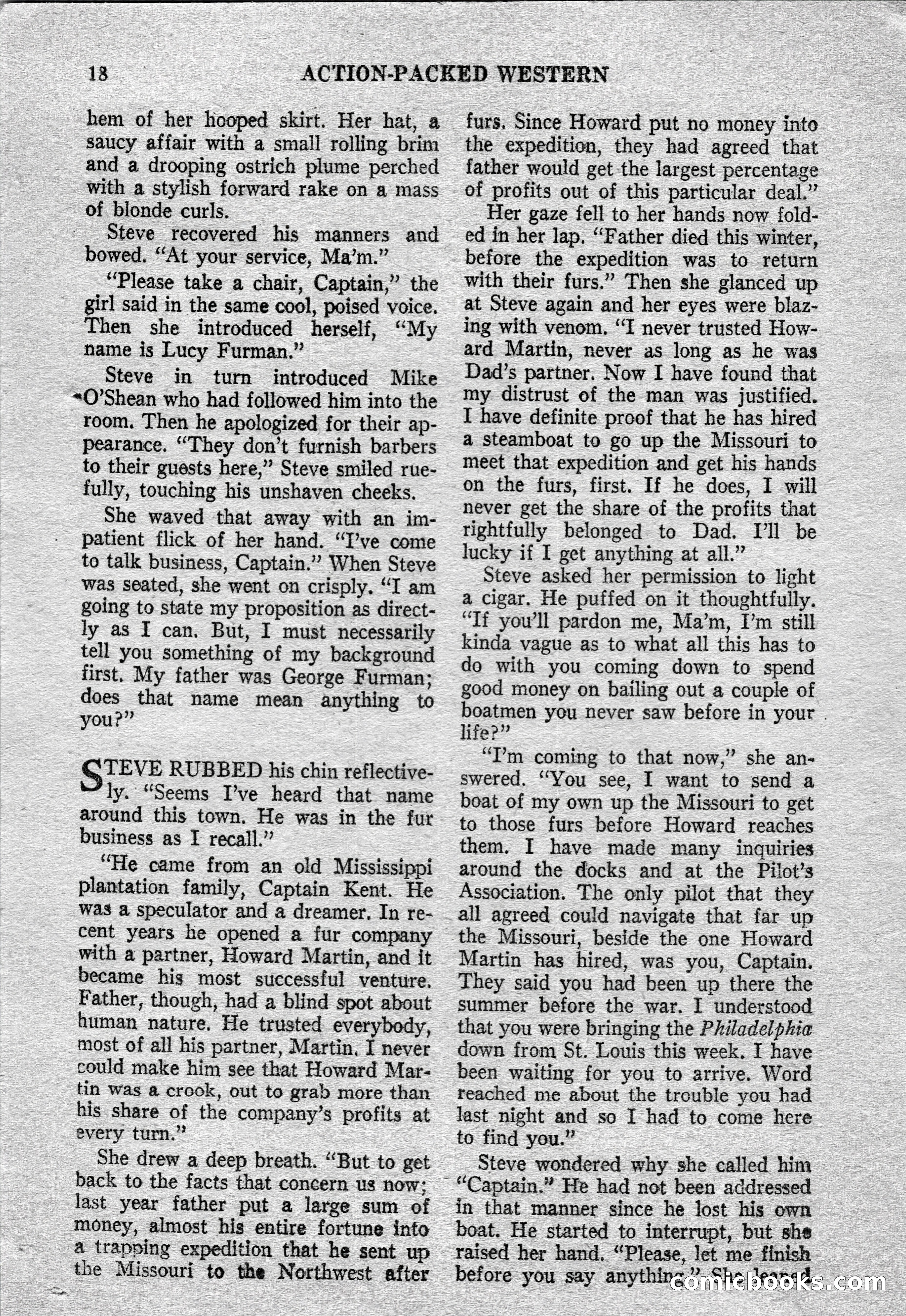 Action-Packed Western Magazine, Vol. 3, No. 2 — page 18 of 100