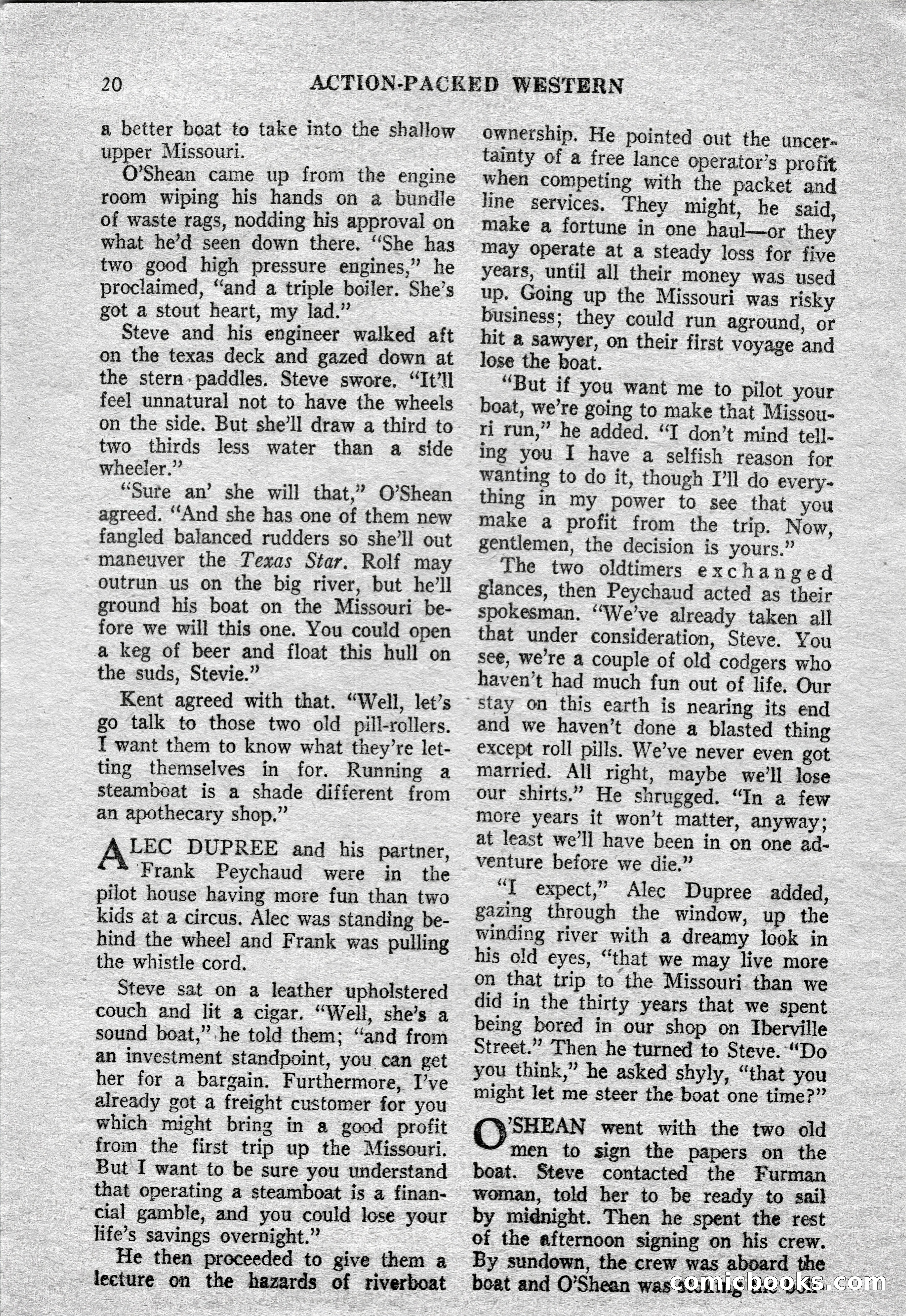 Action-Packed Western Magazine, Vol. 3, No. 2 — page 20 of 100
