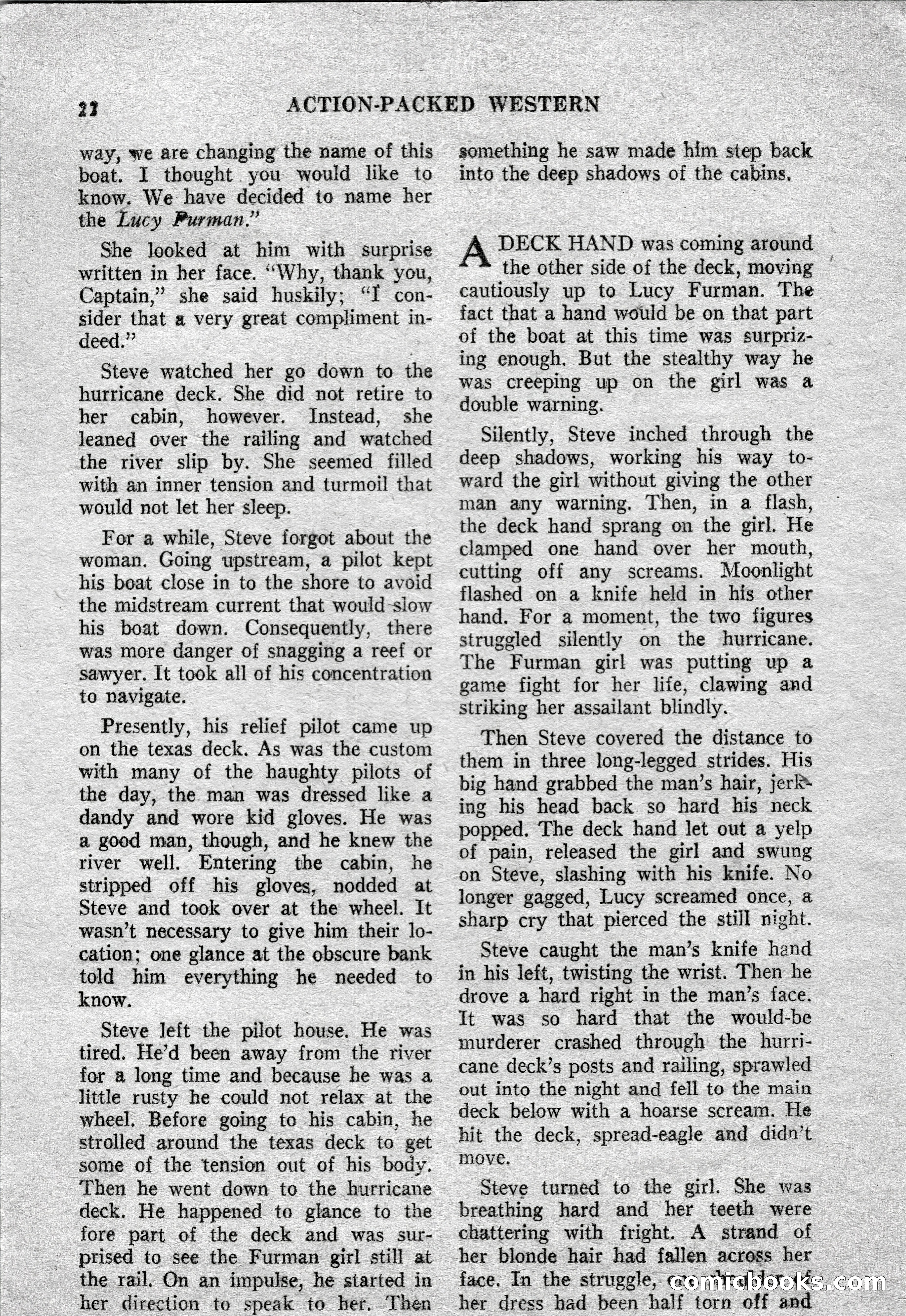 Action-Packed Western Magazine, Vol. 3, No. 2 — page 22 of 100