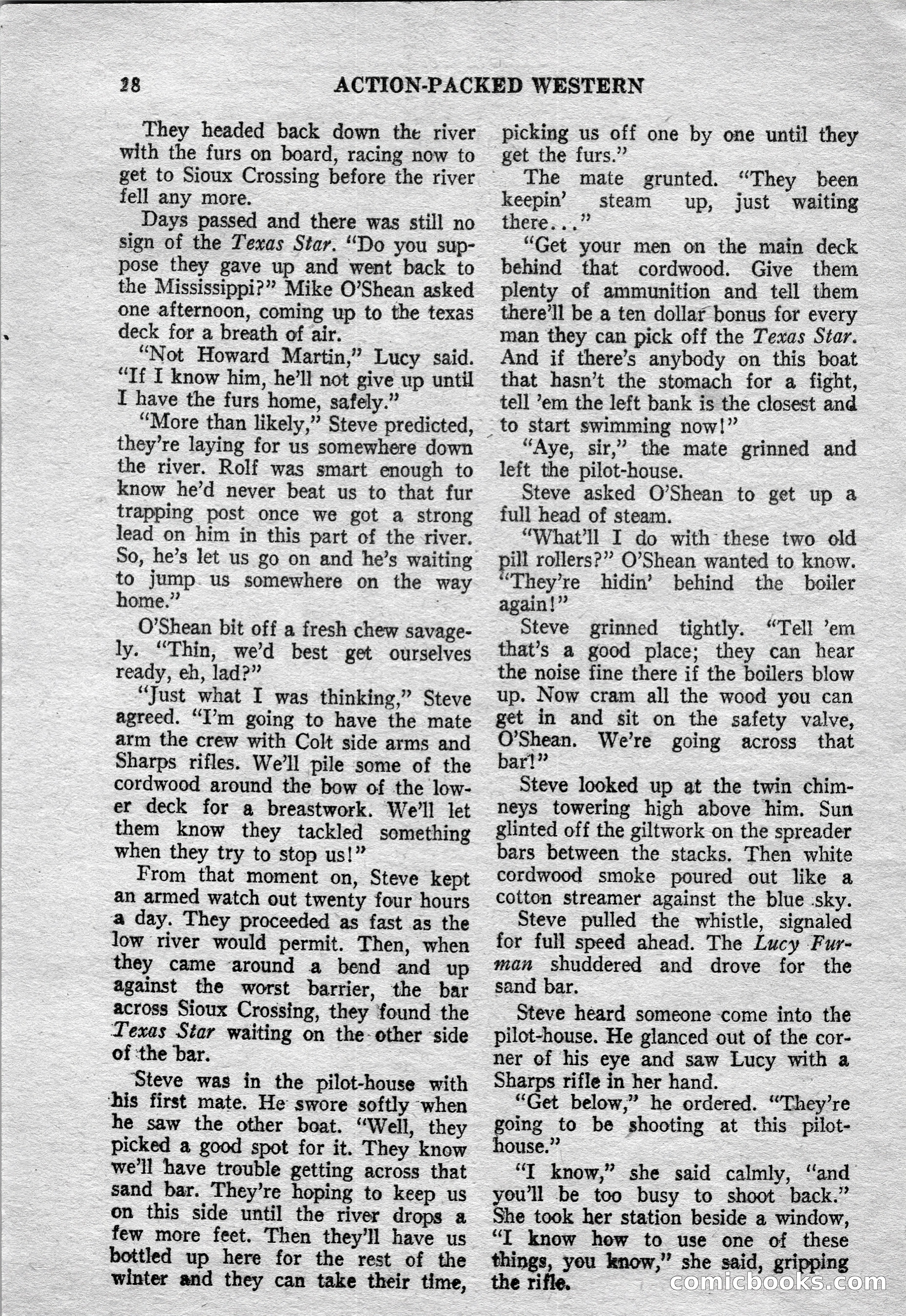 Action-Packed Western Magazine, Vol. 3, No. 2 — page 28 of 100