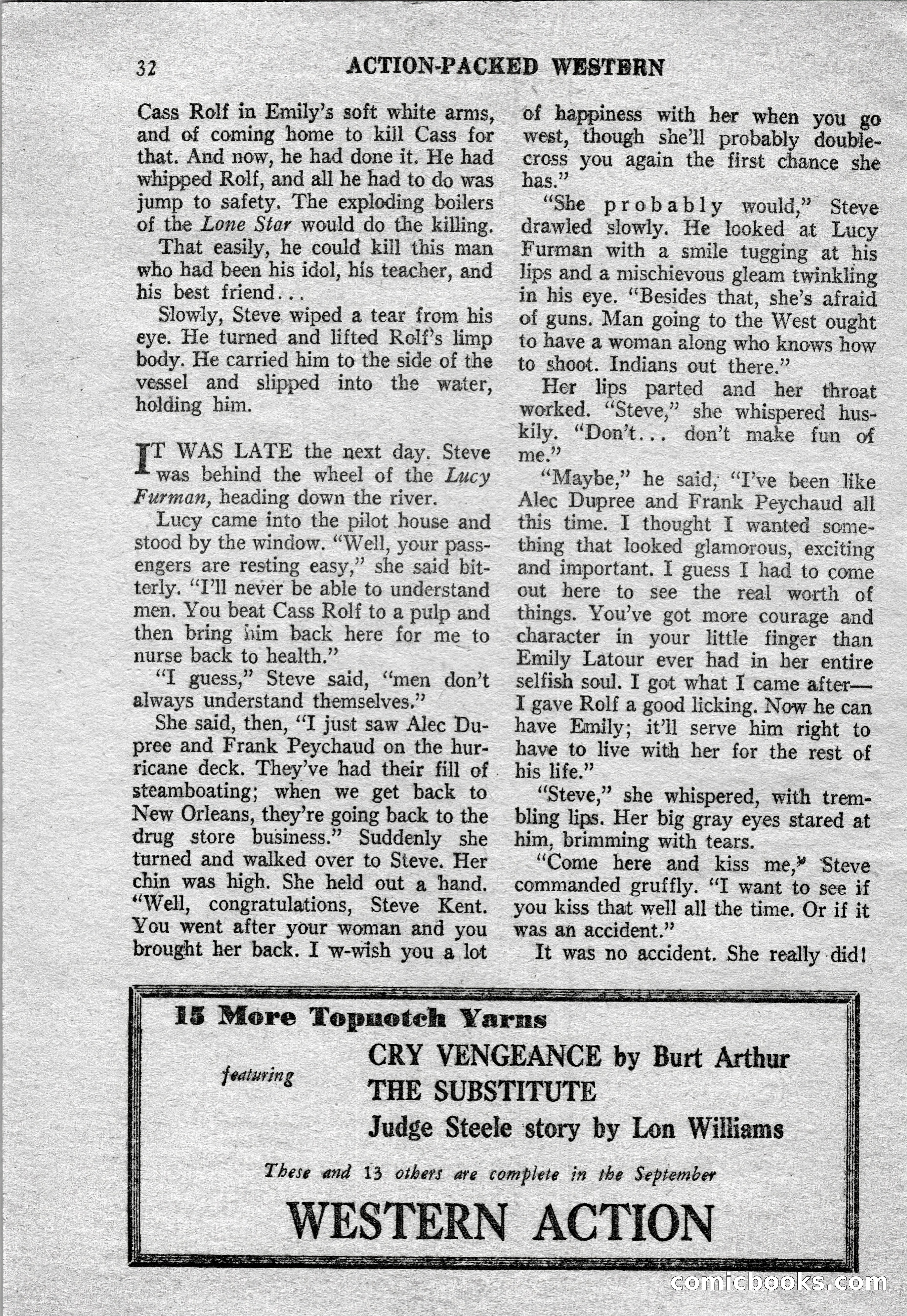 Action-Packed Western Magazine, Vol. 3, No. 2 — page 32 of 100