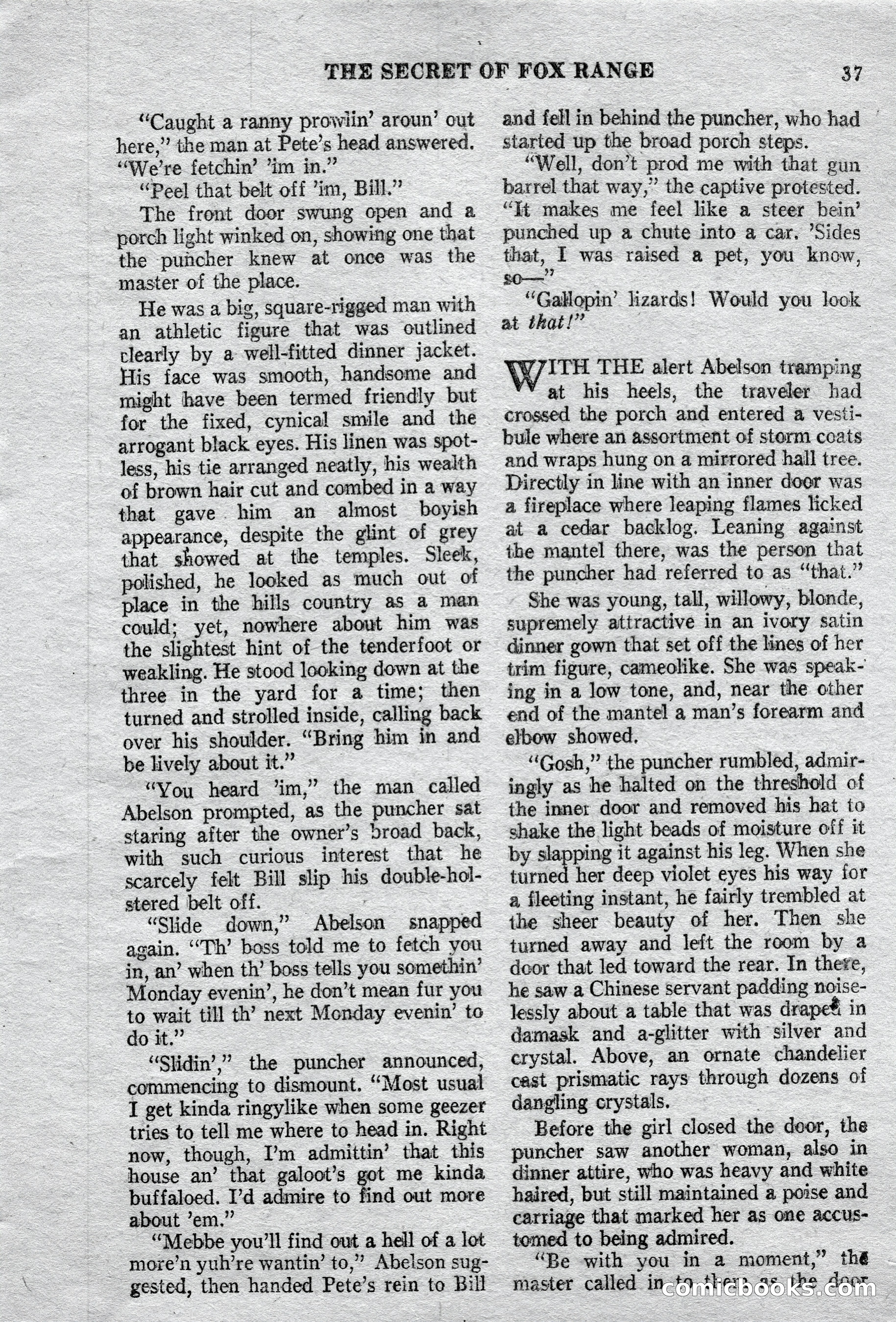 Action-Packed Western Magazine, Vol. 3, No. 2 — page 37 of 100