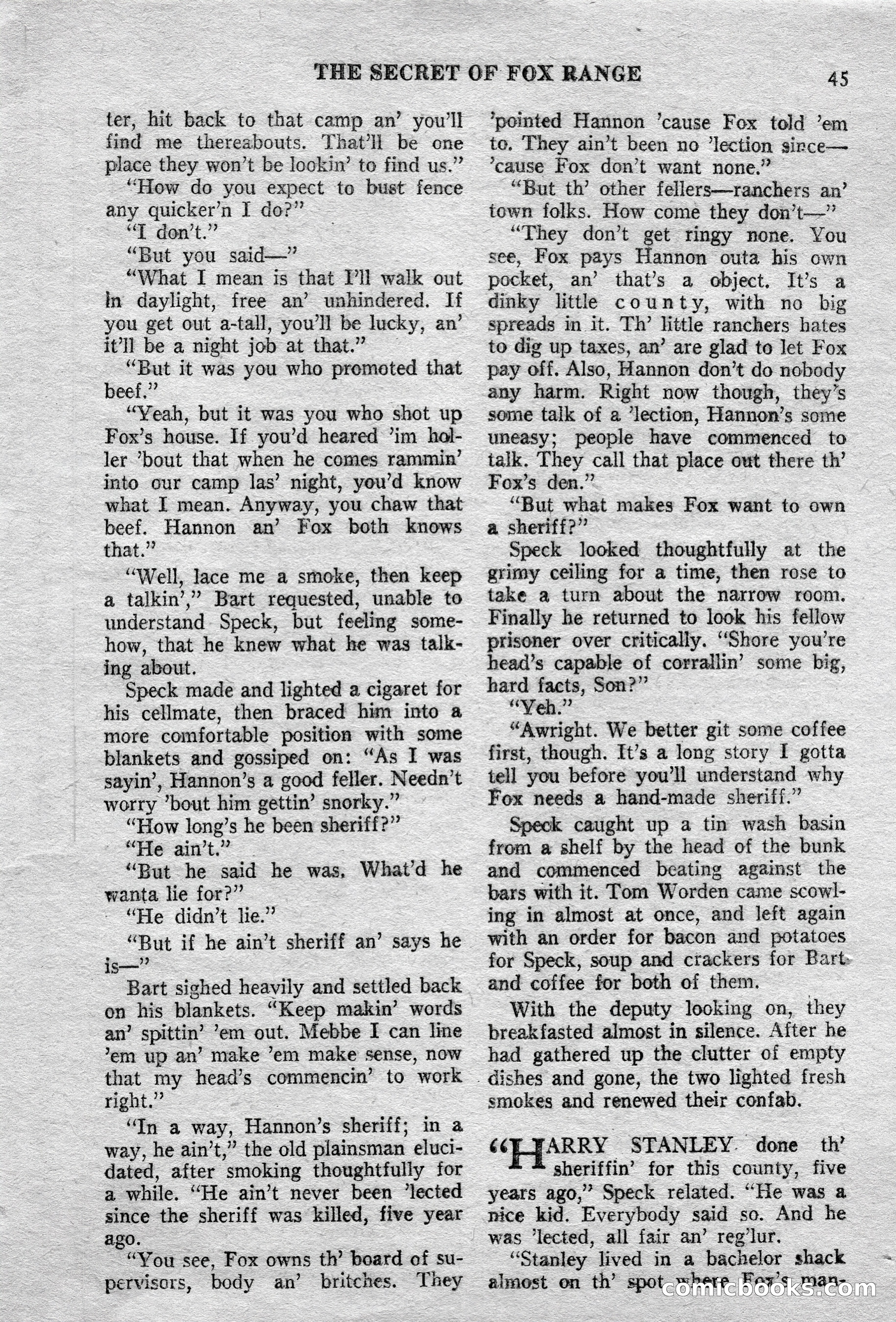 Action-Packed Western Magazine, Vol. 3, No. 2 — page 45 of 100
