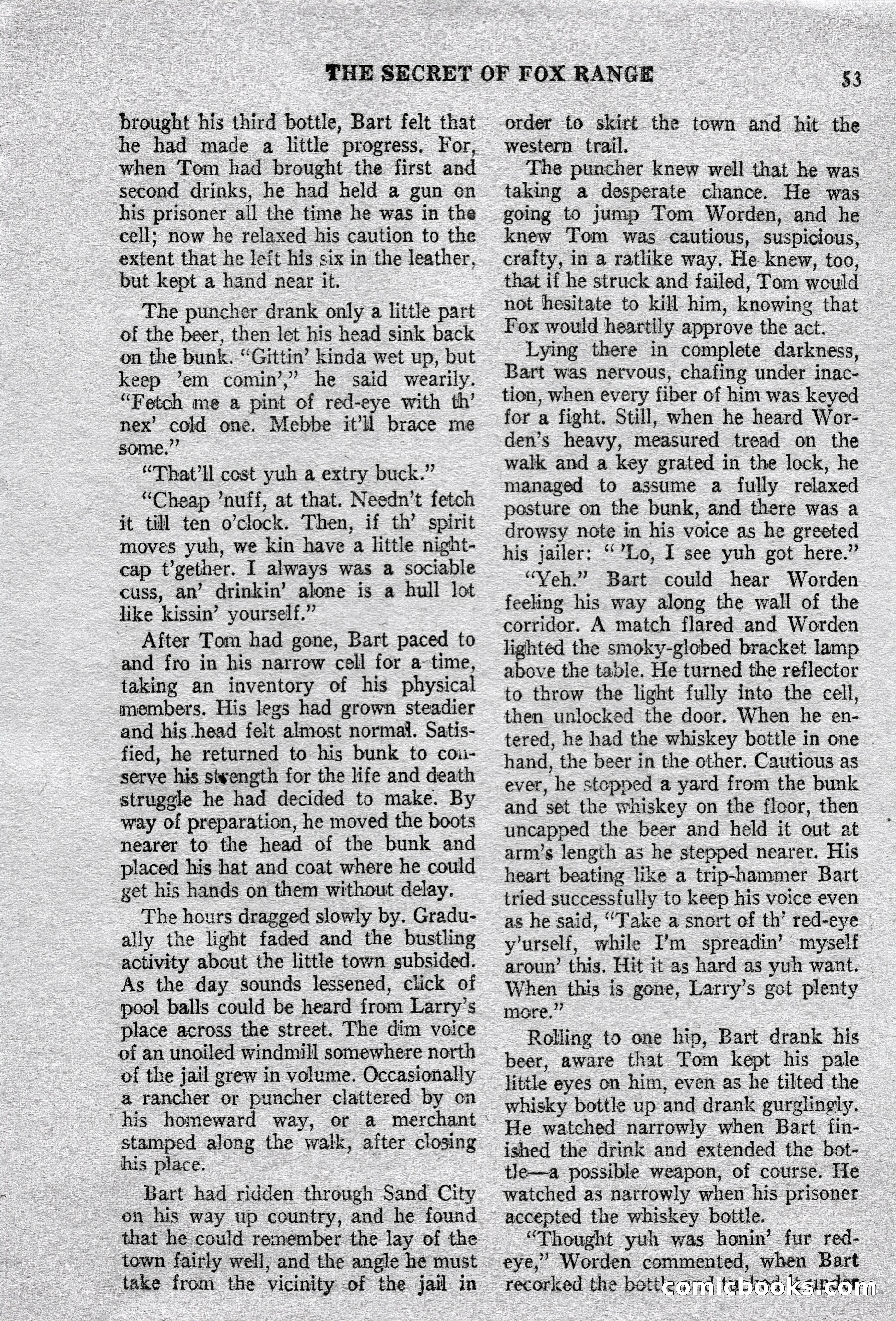Action-Packed Western Magazine, Vol. 3, No. 2 — page 53 of 100
