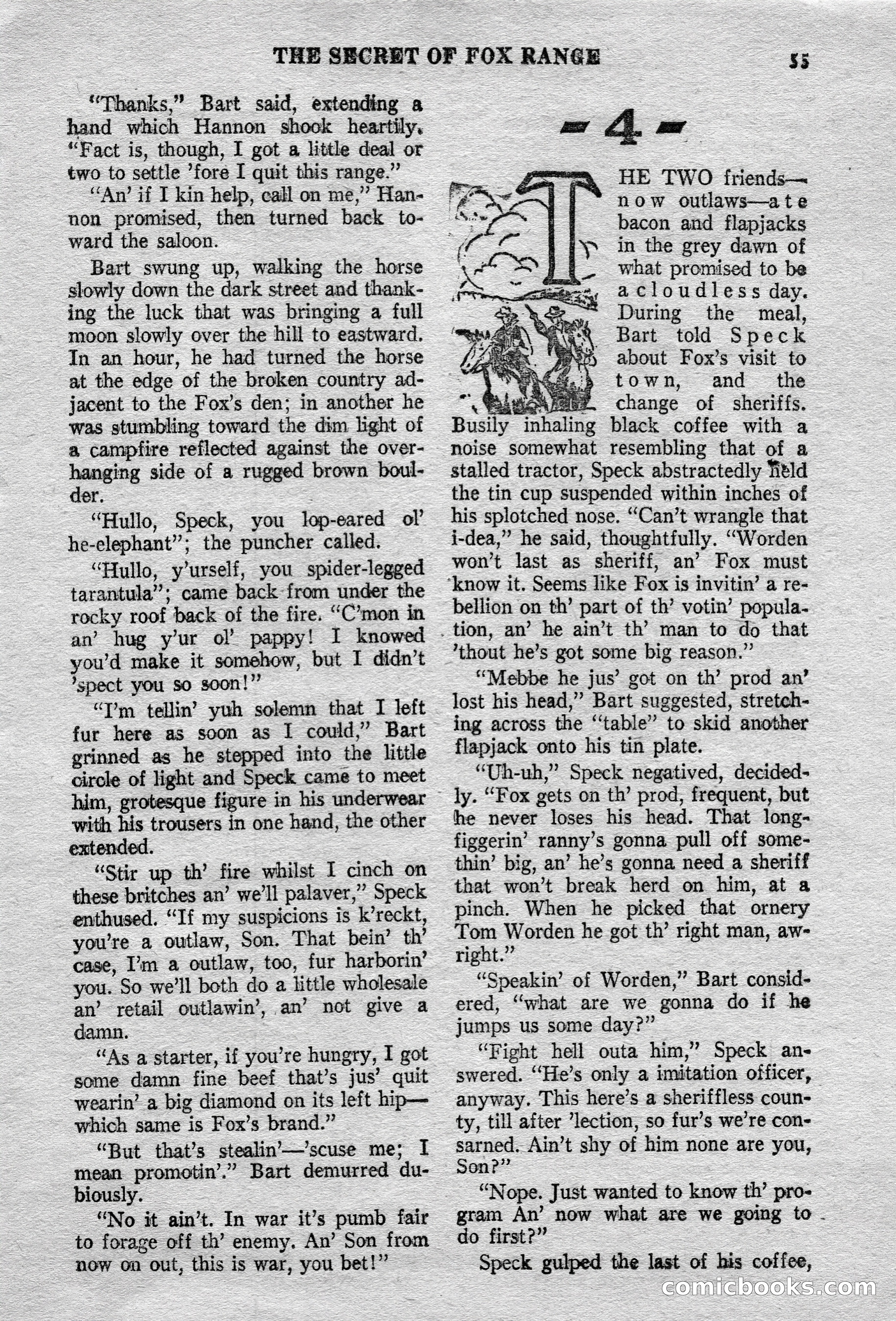 Action-Packed Western Magazine, Vol. 3, No. 2 — page 55 of 100
