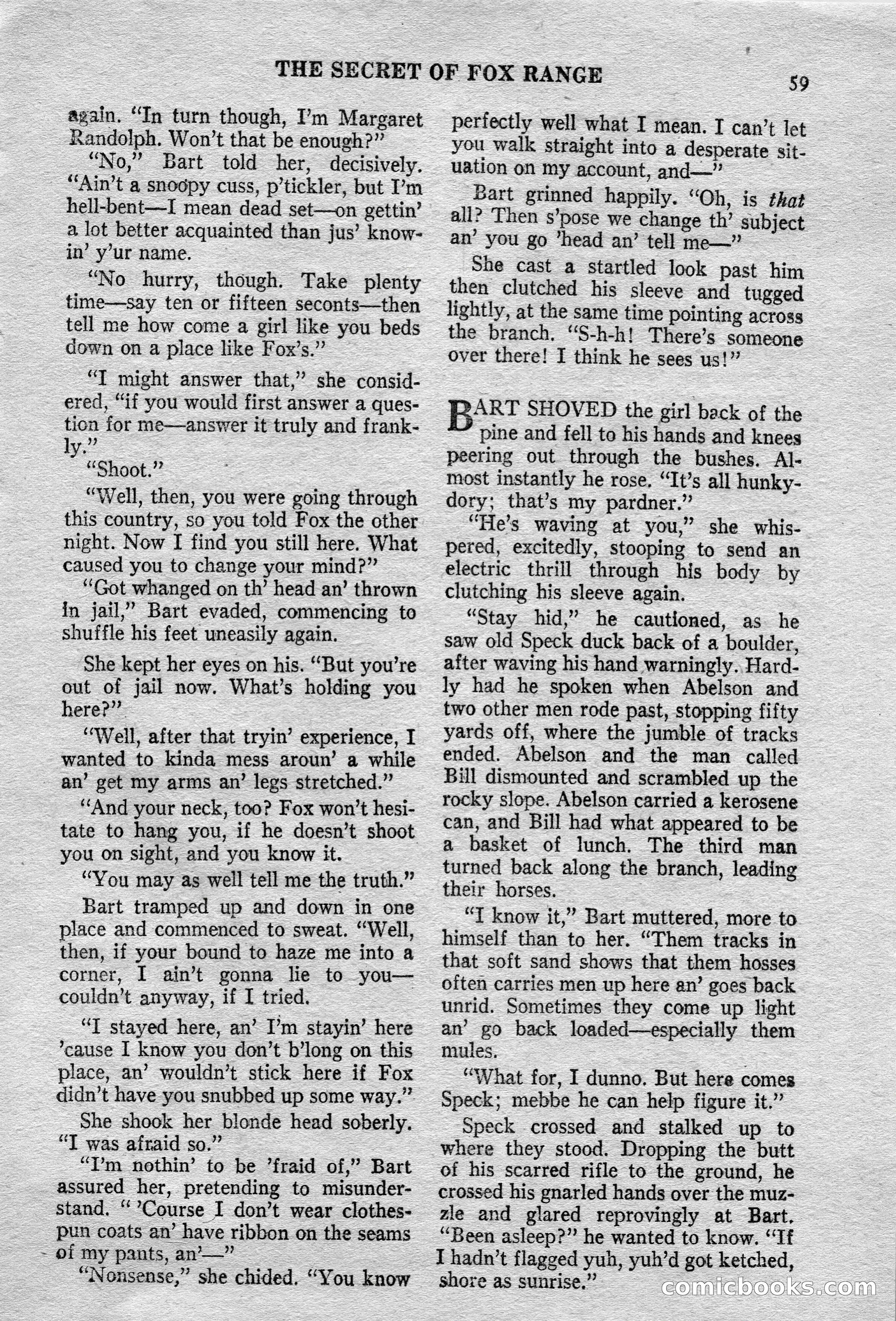 Action-Packed Western Magazine, Vol. 3, No. 2 — page 59 of 100