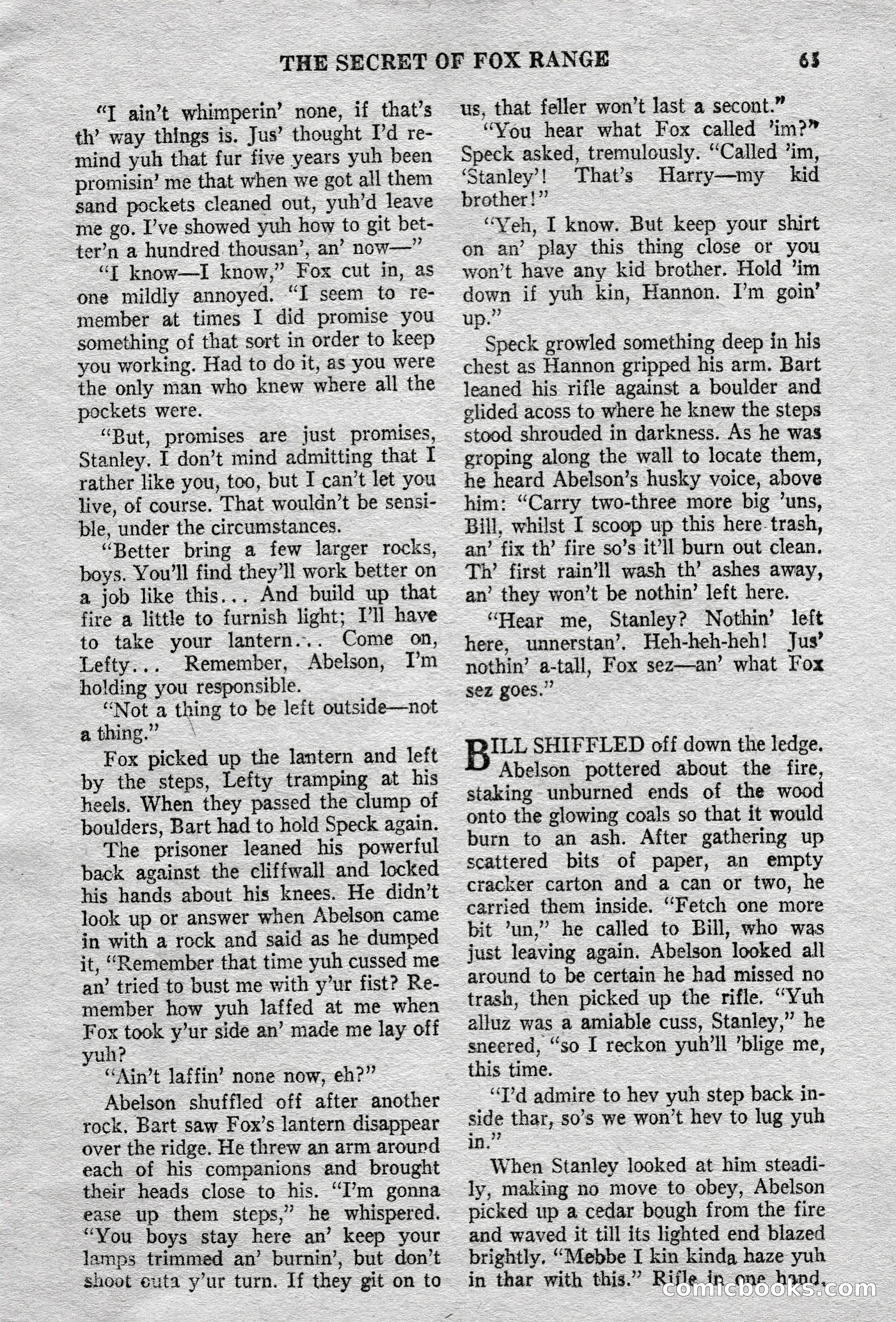 Action-Packed Western Magazine, Vol. 3, No. 2 — page 65 of 100
