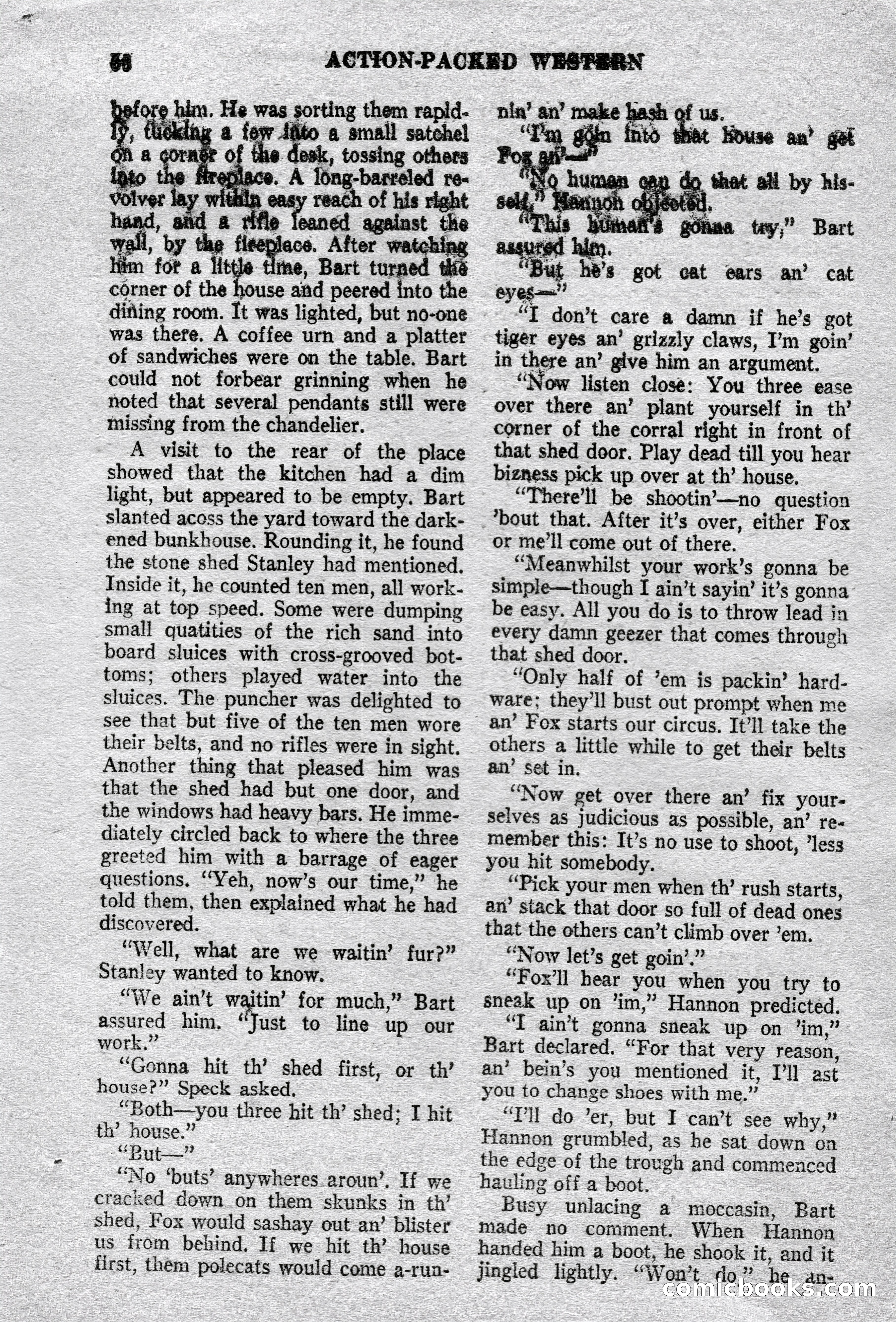 Action-Packed Western Magazine, Vol. 3, No. 2 — page 68 of 100
