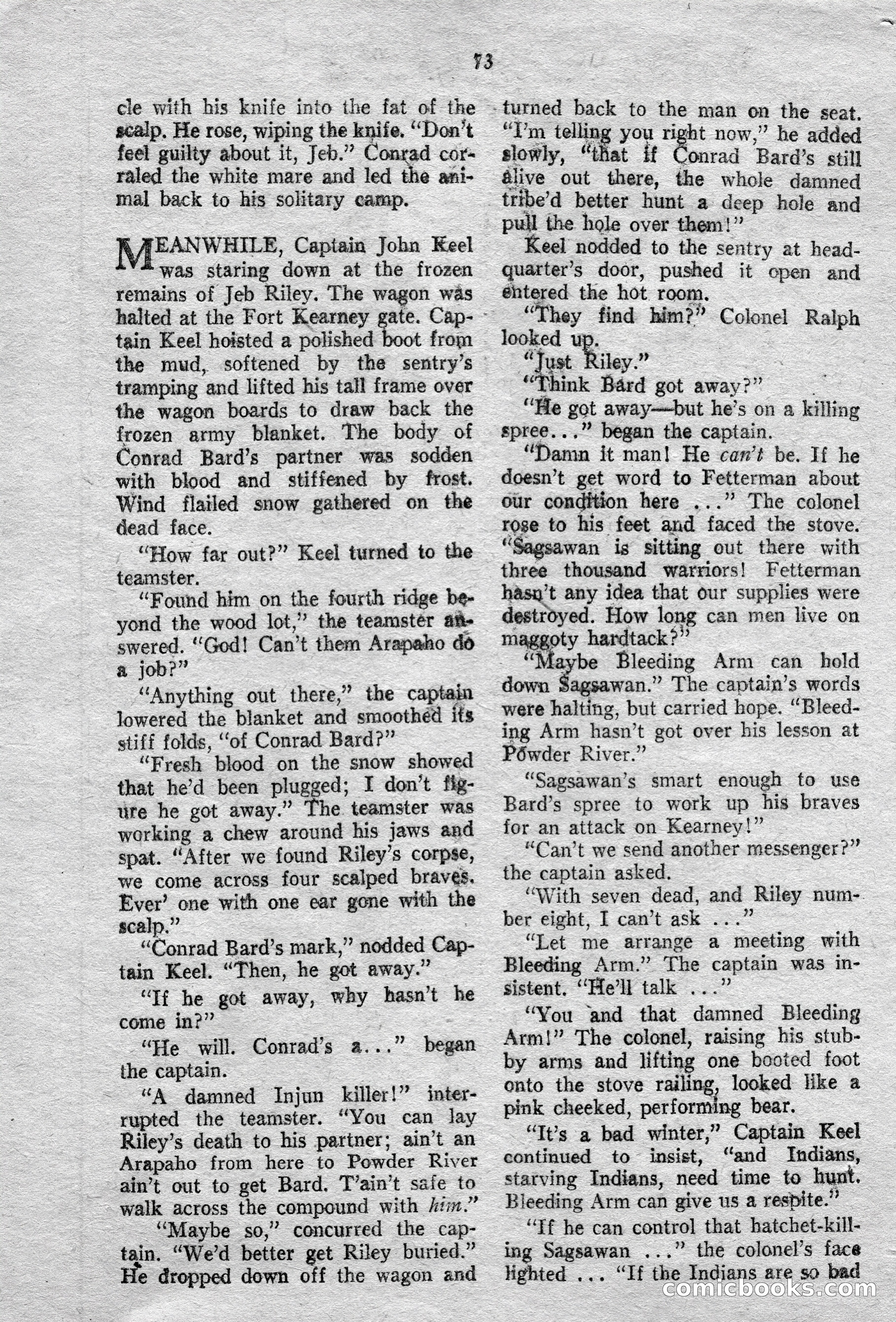 Action-Packed Western Magazine, Vol. 3, No. 2 — page 73 of 100