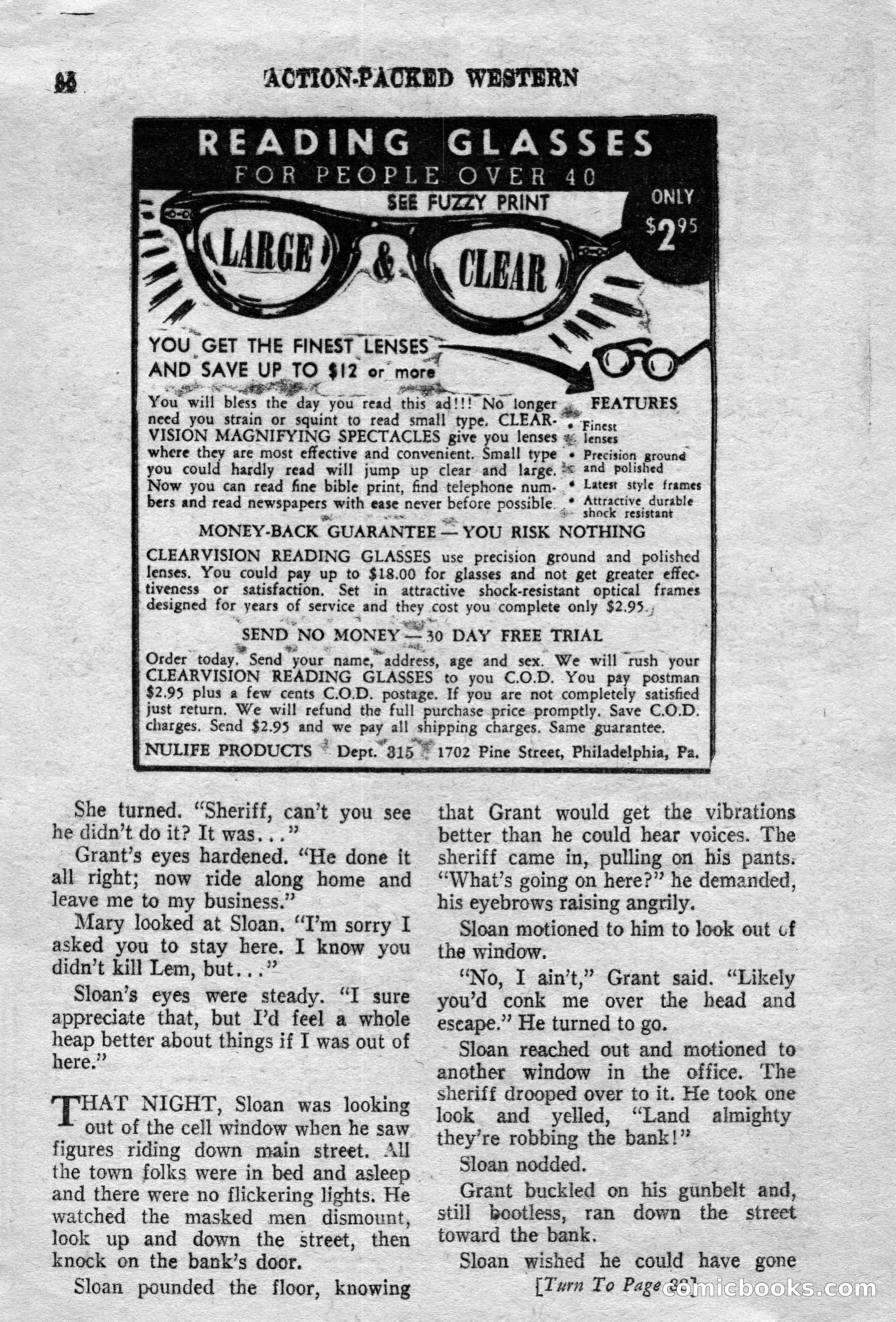 Action-Packed Western Magazine, Vol. 3, No. 2 — page 86 of 100