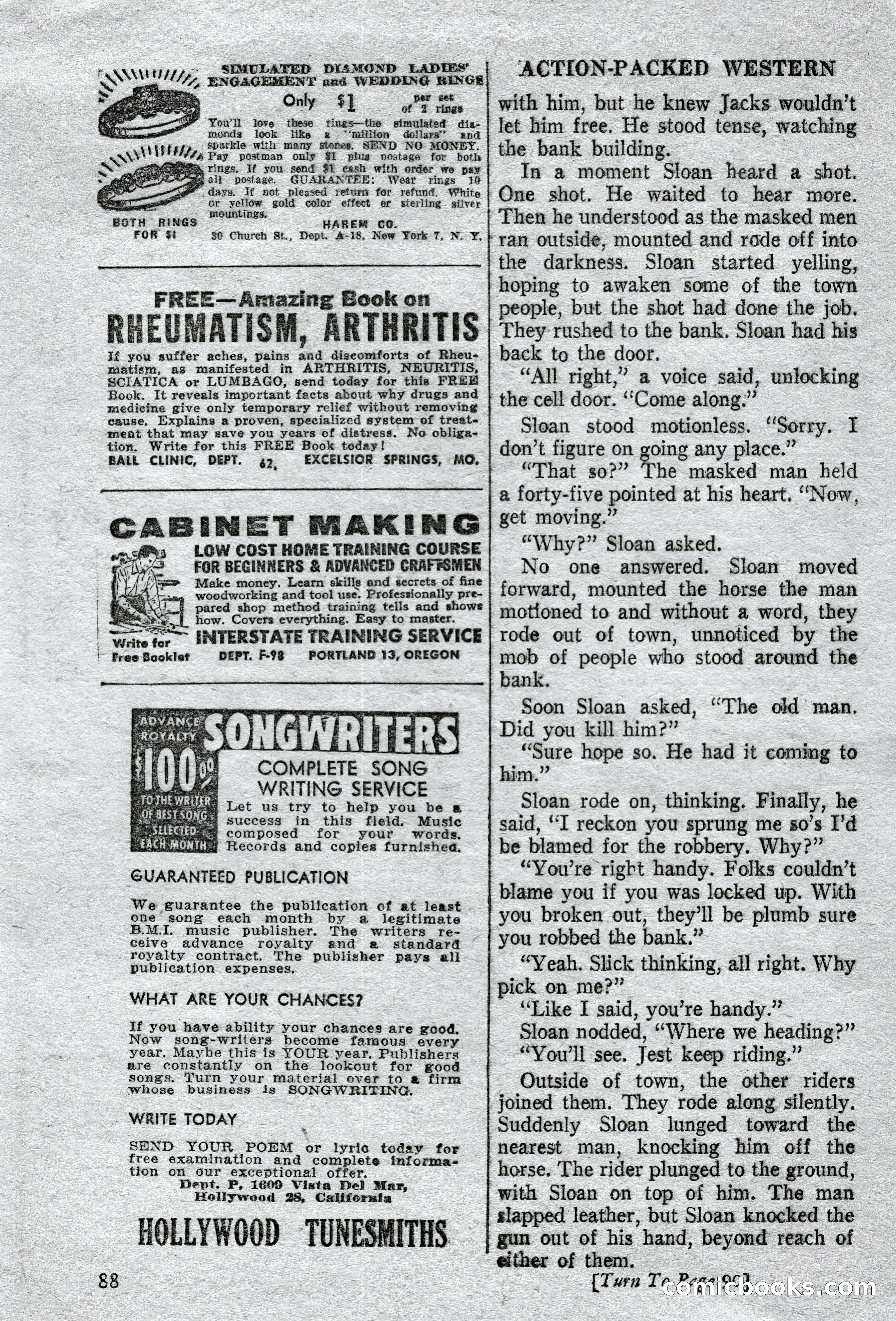 Action-Packed Western Magazine, Vol. 3, No. 2 — page 88 of 100