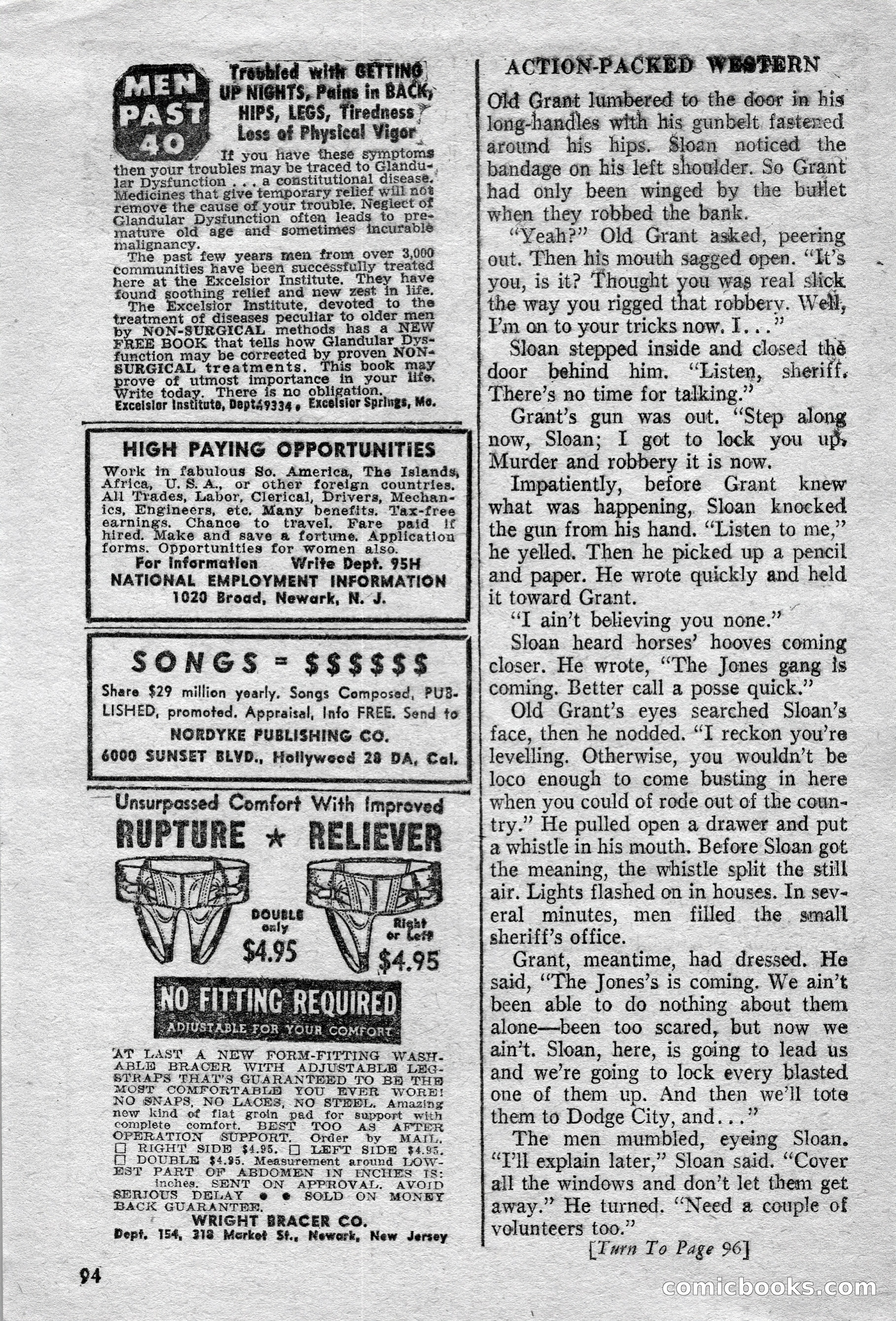 Action-Packed Western Magazine, Vol. 3, No. 2 — page 94 of 100