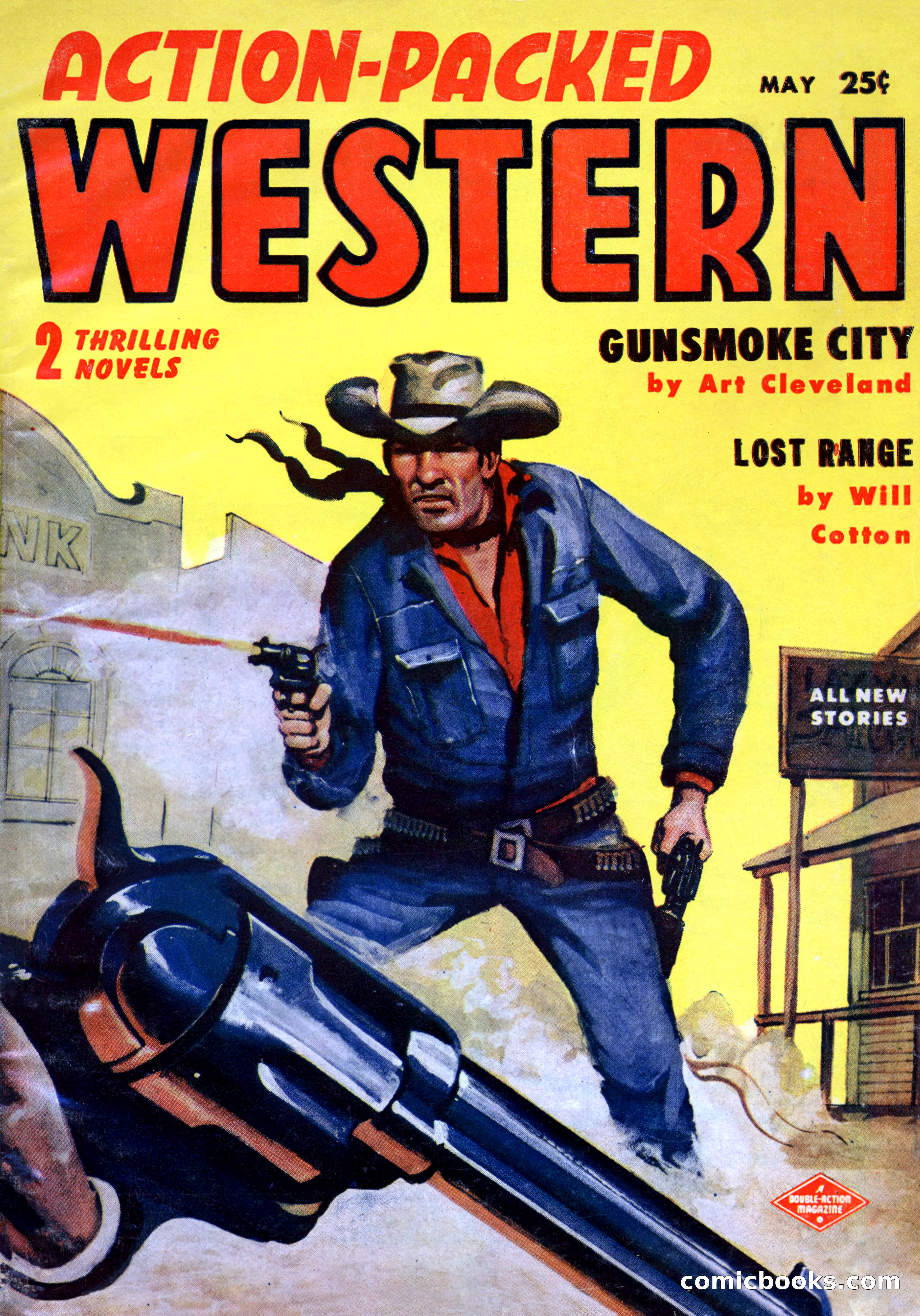 Action-Packed Western, May 1957 — page 1 of 100