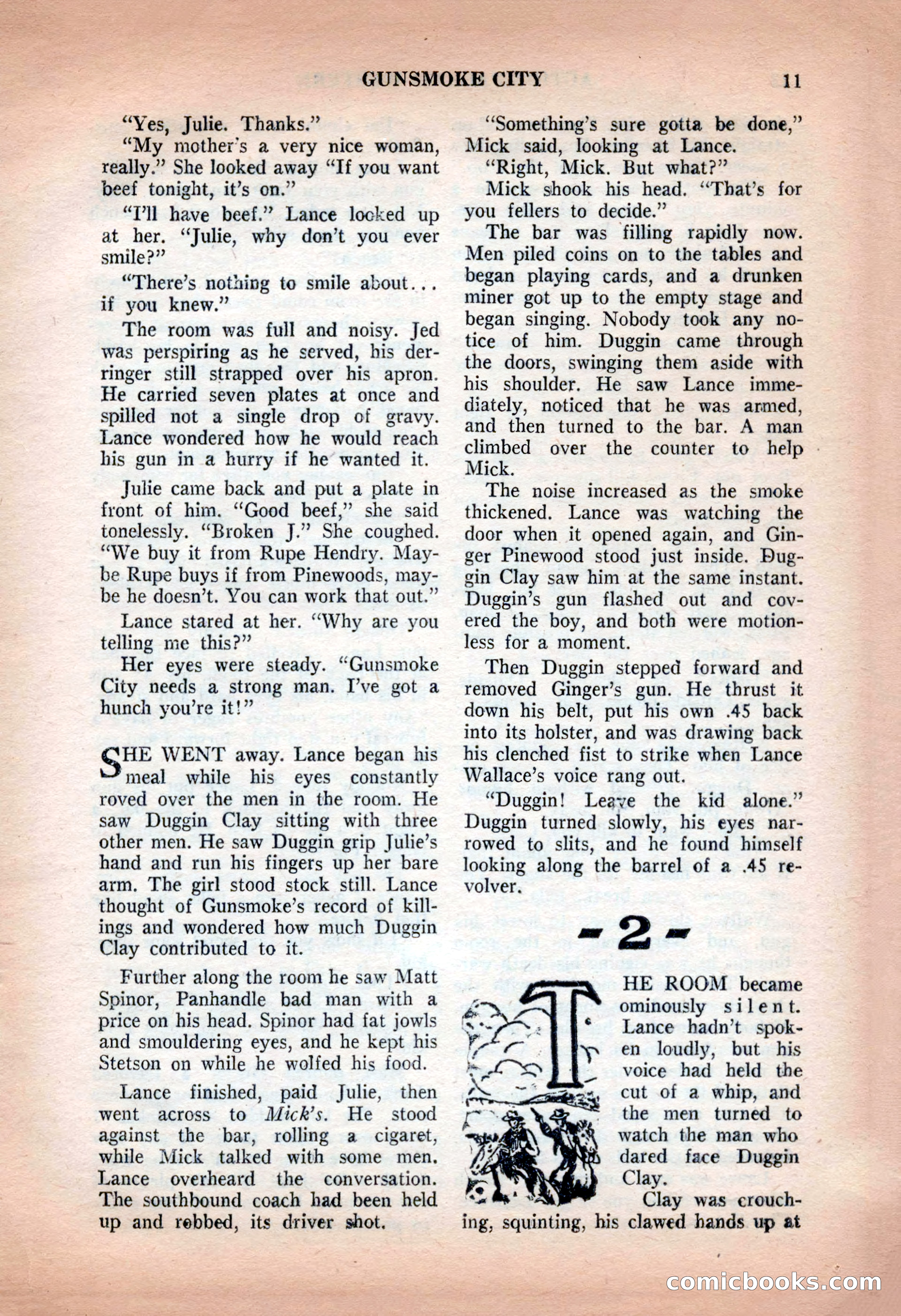 Action-Packed Western, May 1957 — page 11 of 100