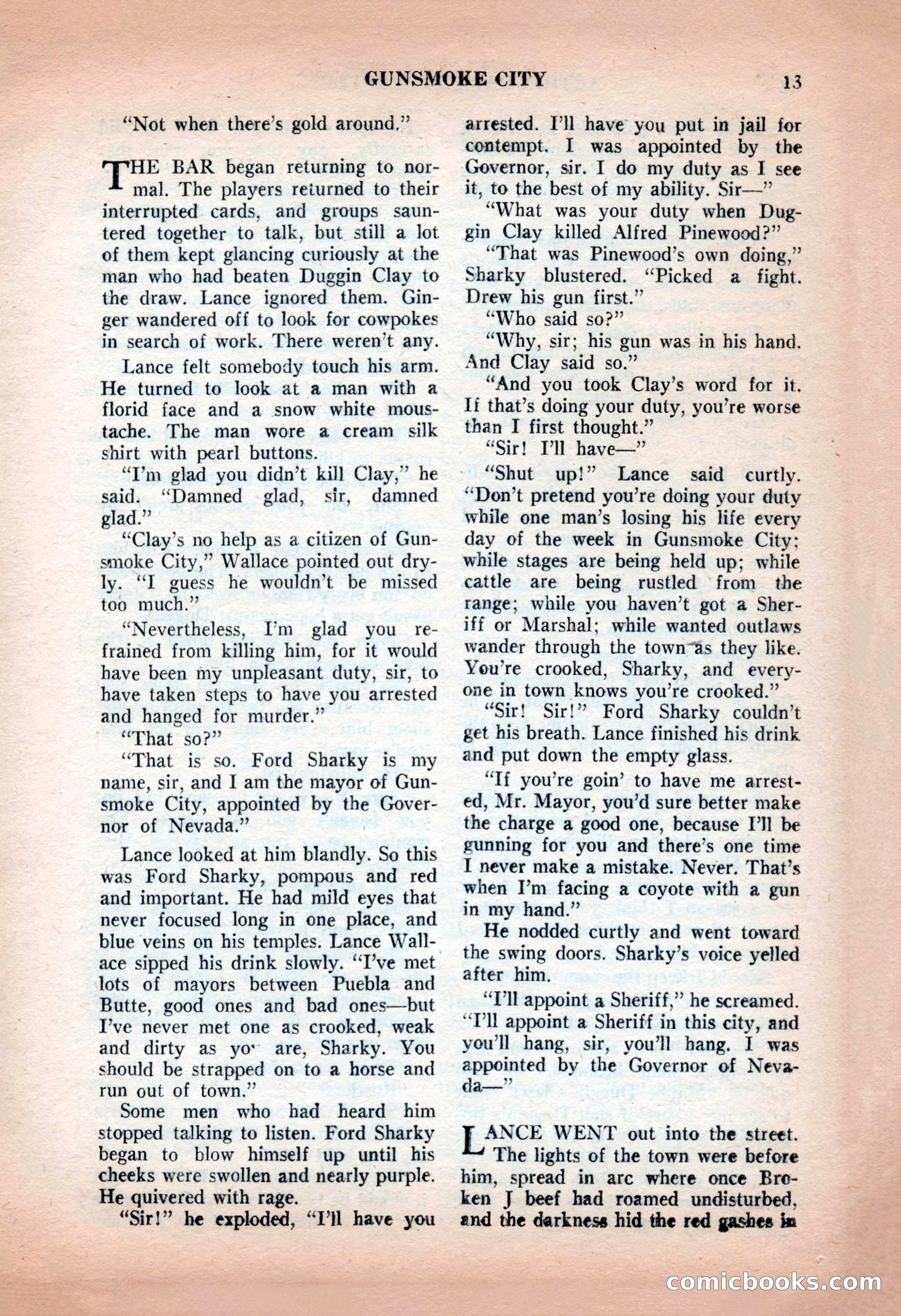 Action-Packed Western, May 1957 — page 13 of 100