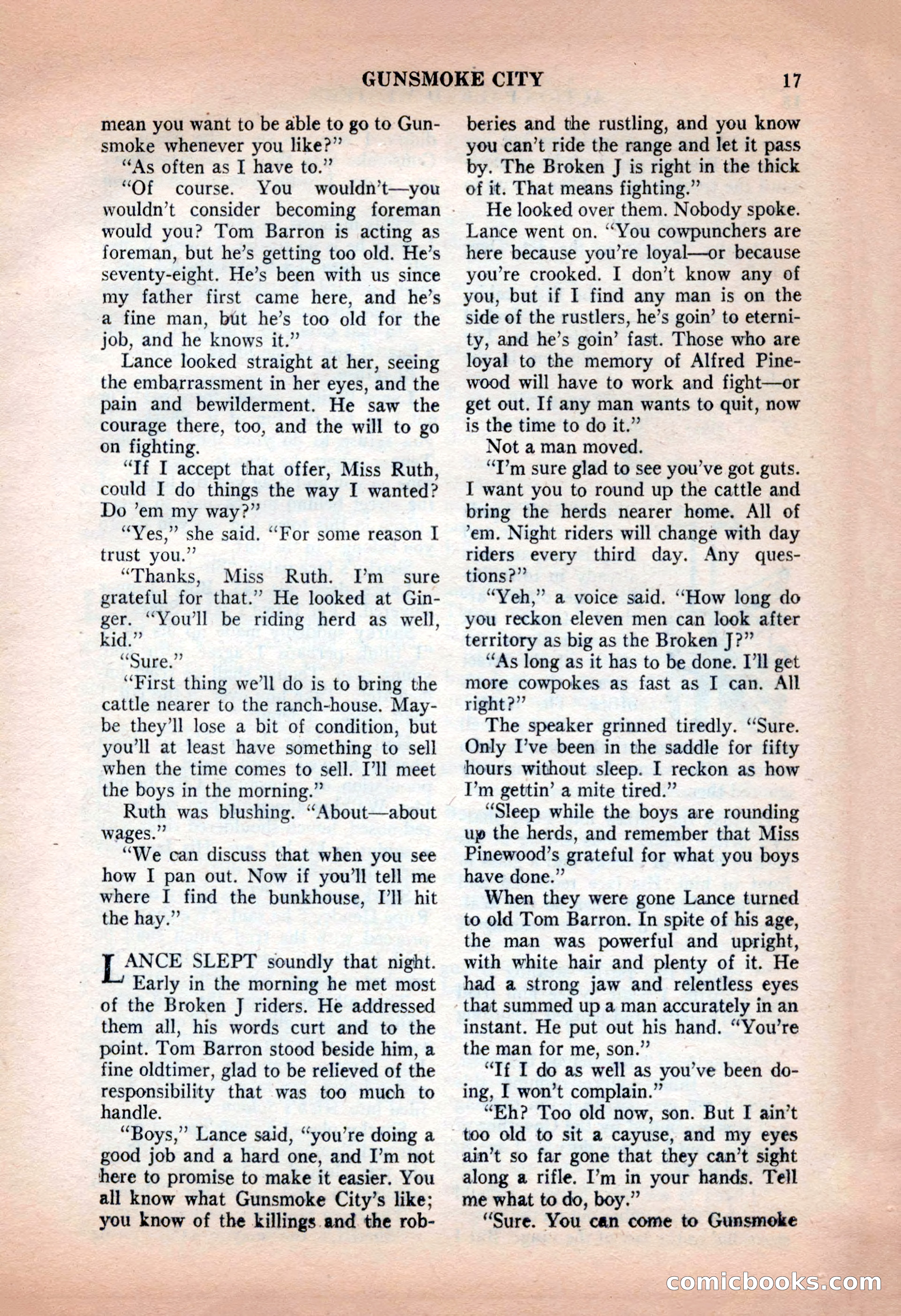 Action-Packed Western, May 1957 — page 17 of 100