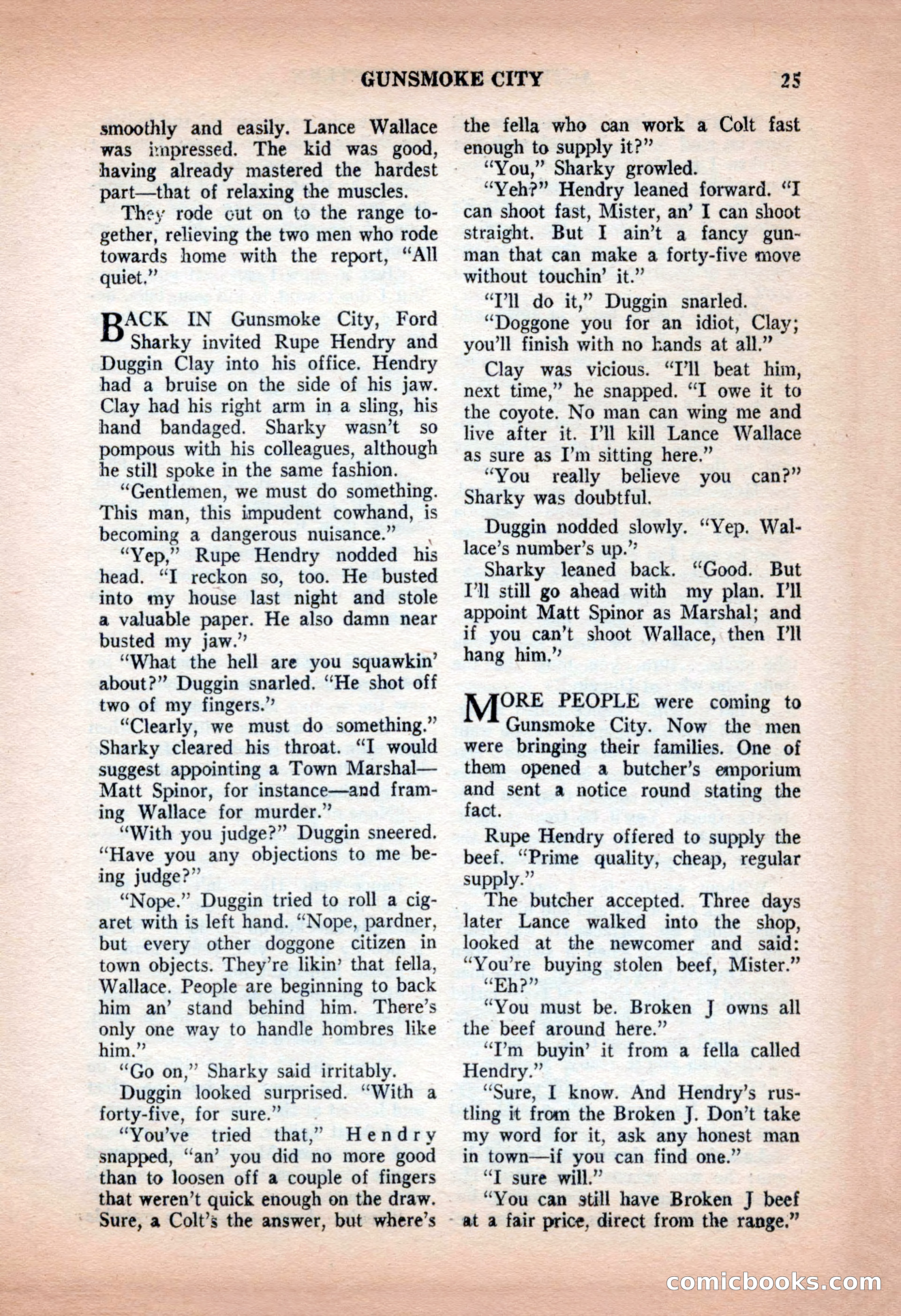 Action-Packed Western, May 1957 — page 25 of 100