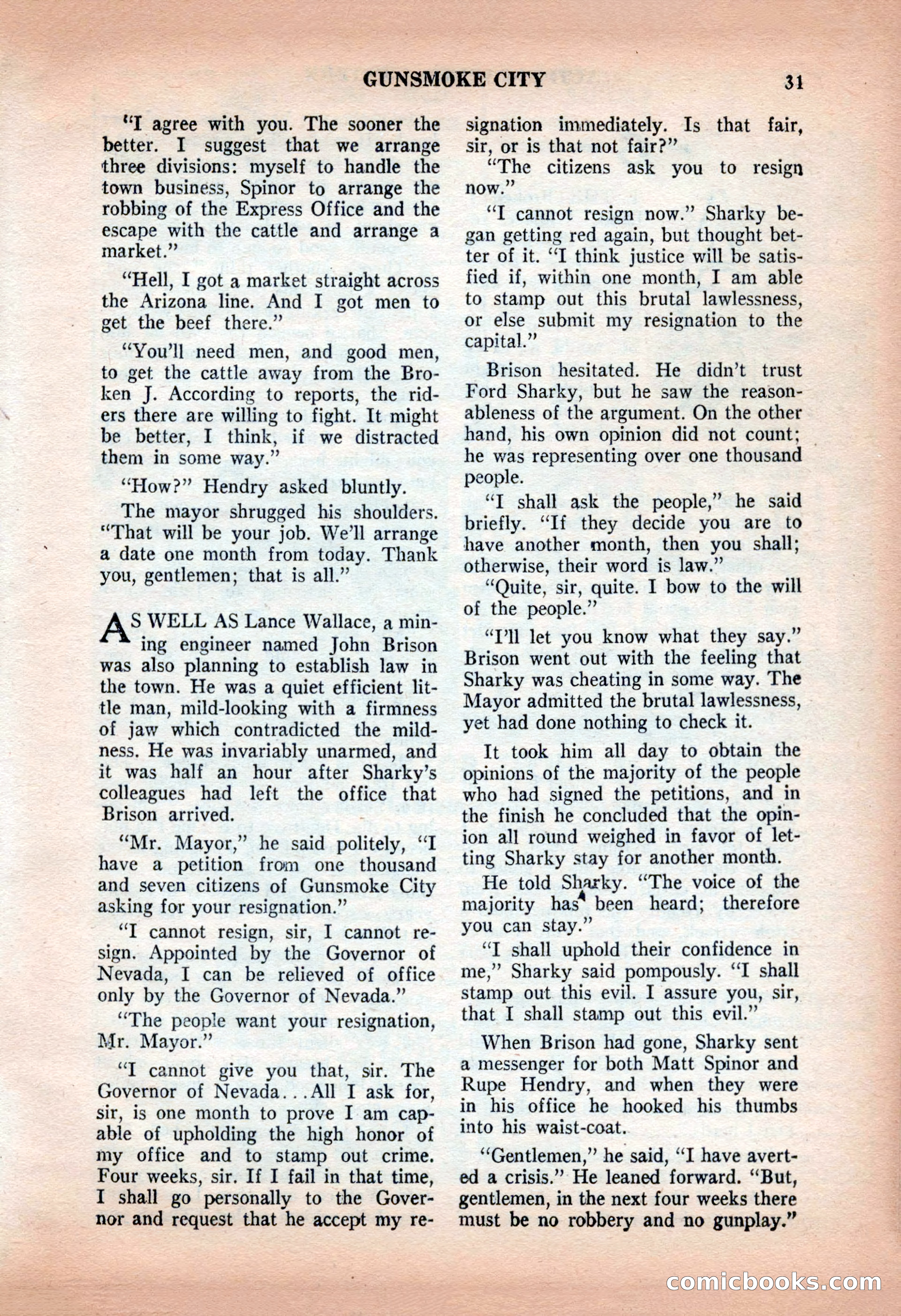 Action-Packed Western, May 1957 — page 31 of 100